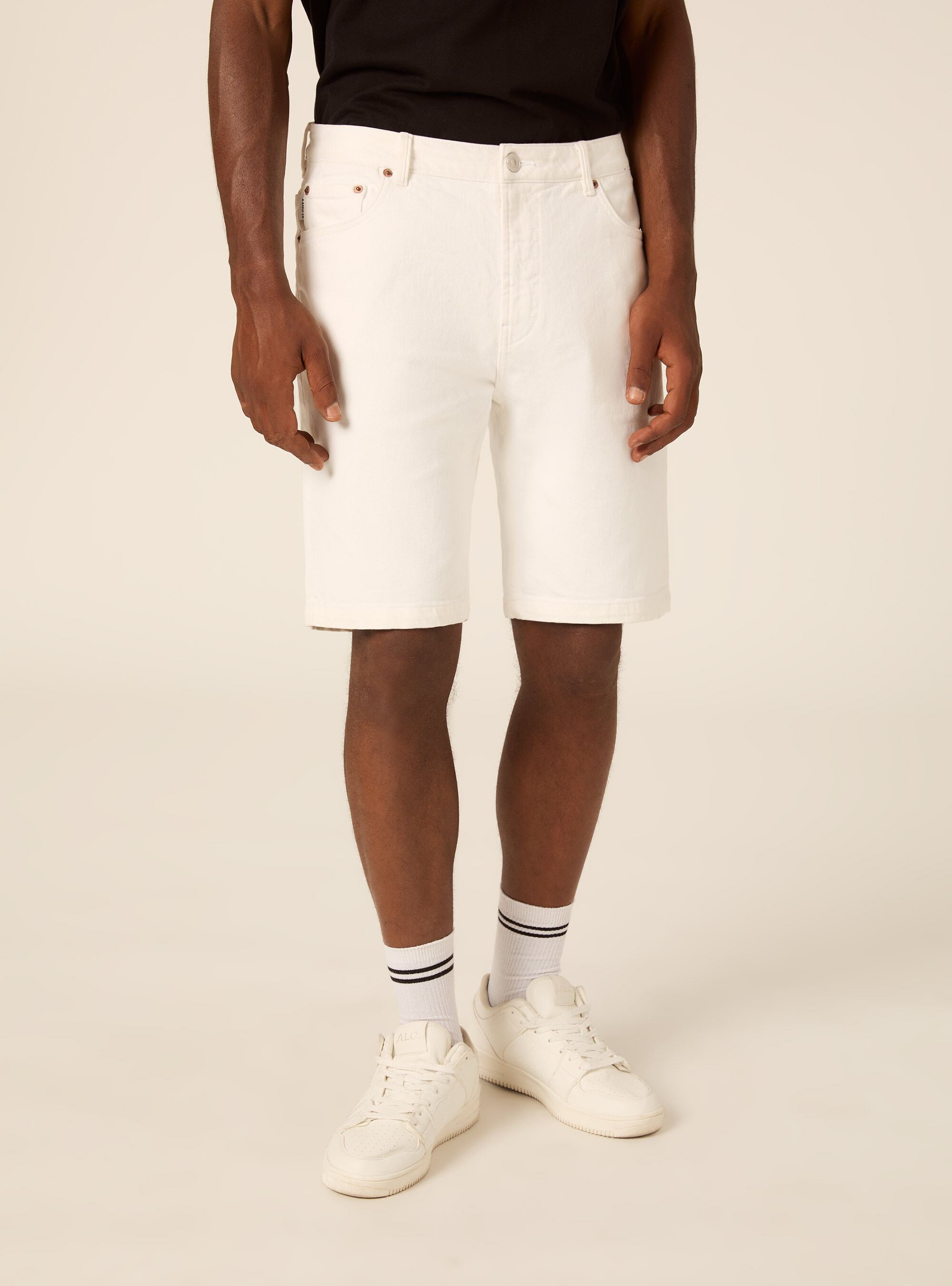 Jeans bermuda slim, WH2 WHITE