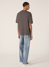 Boxy fit cotton T-shirt, GY1 GREY DARK