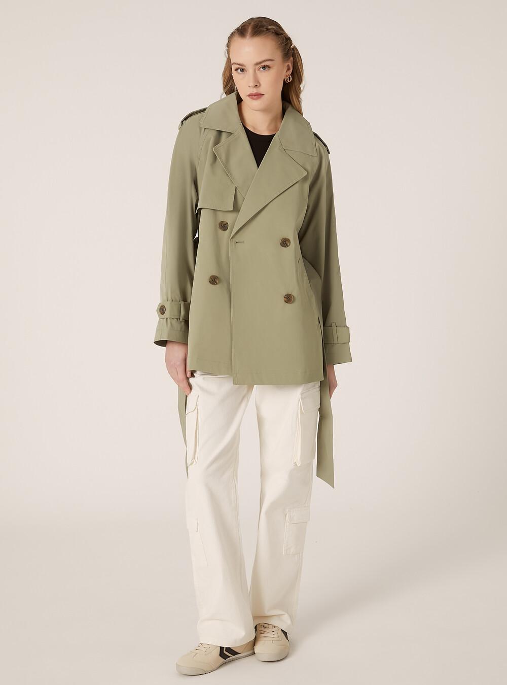 Short twill trench coat Alcott Women's New In