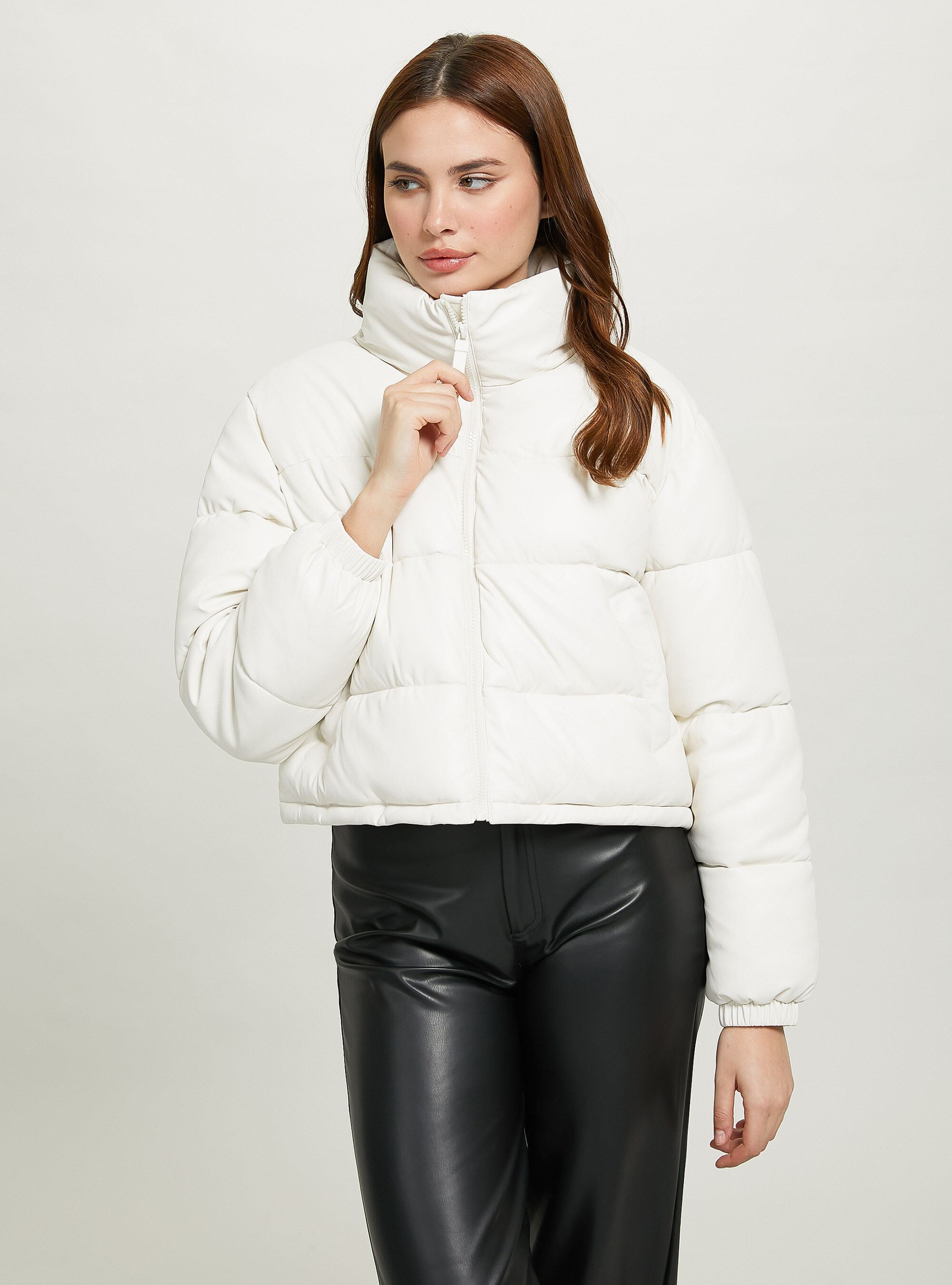 Cazadora piel acolchada best sale
