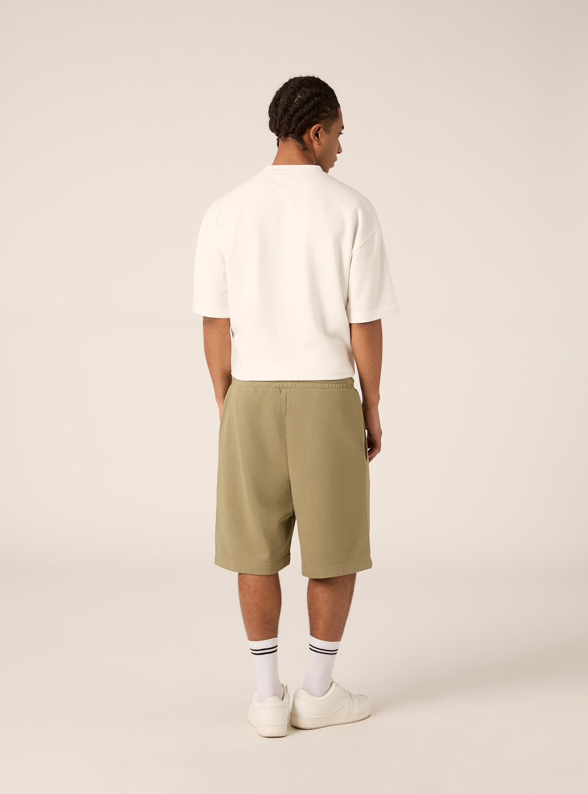 Bermuda  basico in felpa, KY2 KAKY MEDIUM