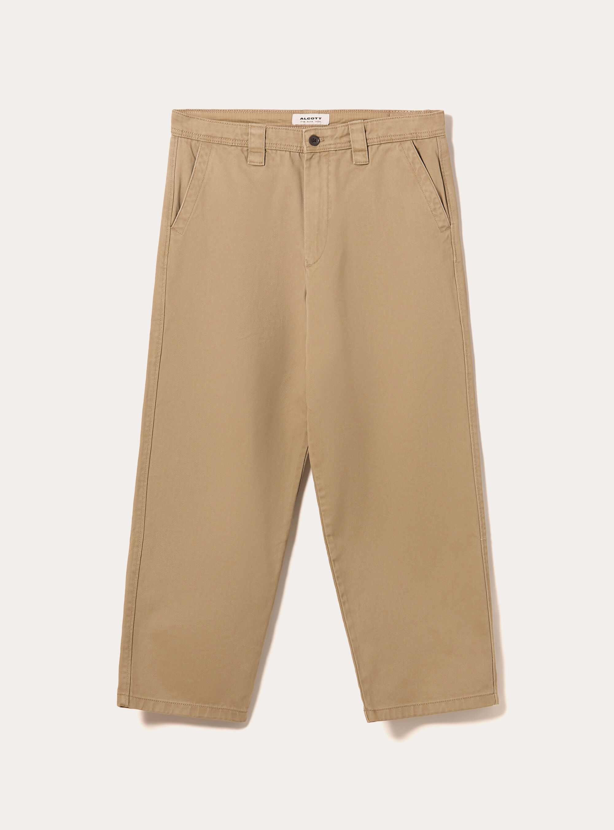Chino in twill, BG1 BEIGE DARK