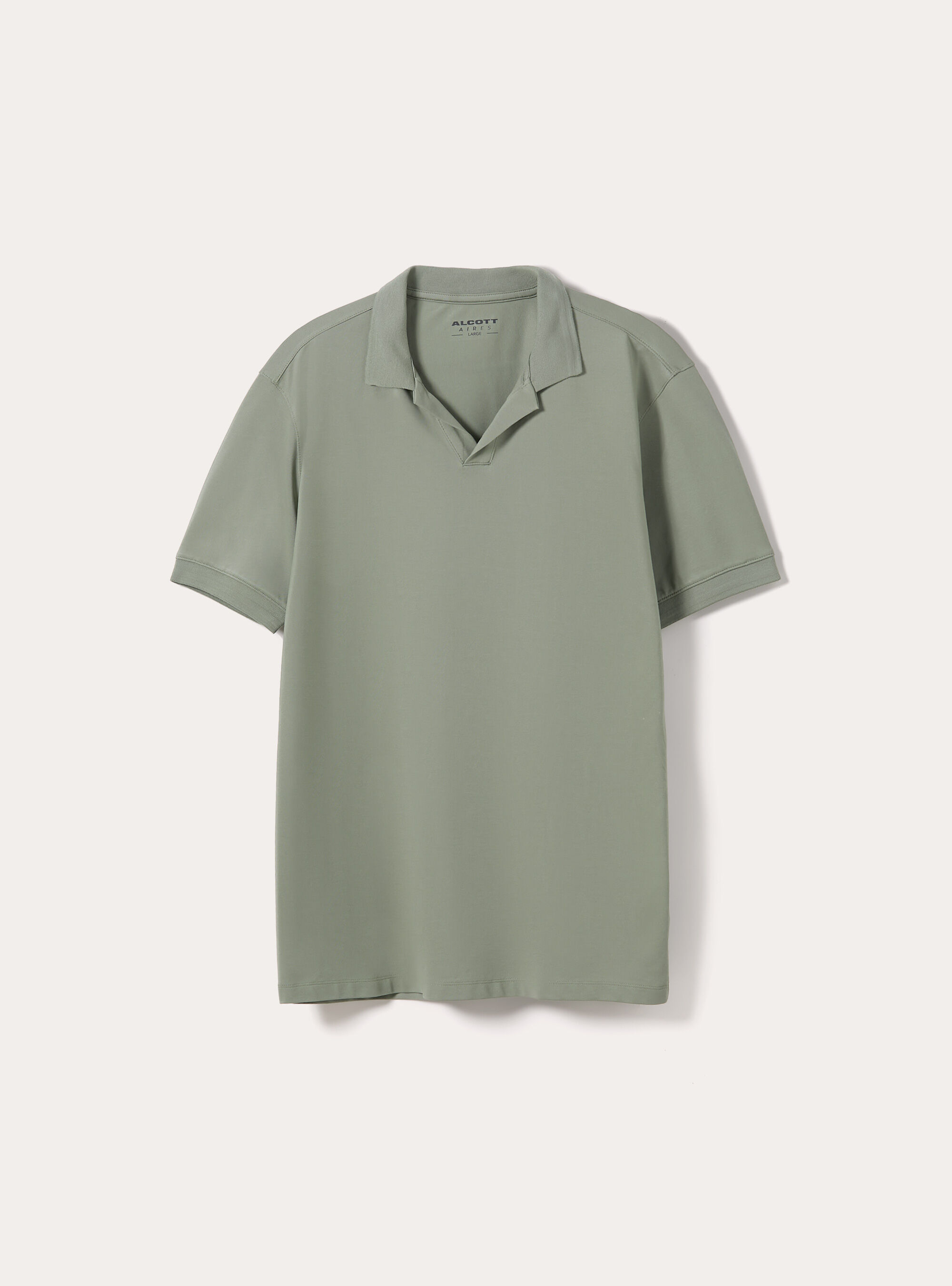 AIRES stretch piqu&eacute; polo shirt, KY2 KAKY MEDIUM
