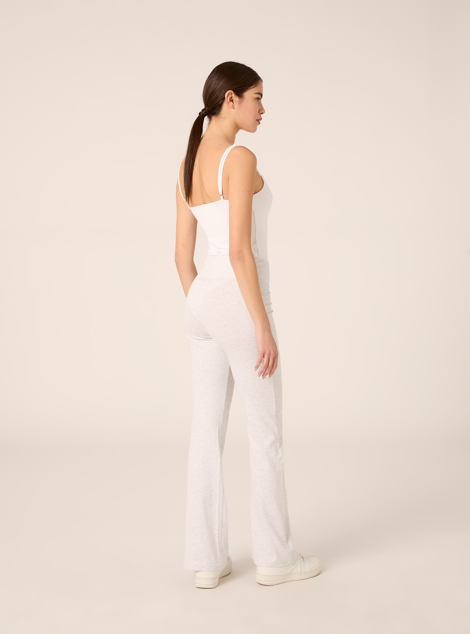 Leggings flare, MGY3 GREY MEL LIGHT