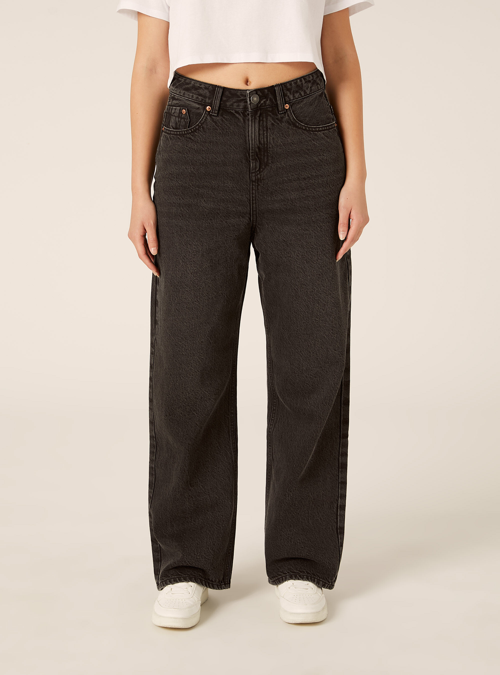 Jeans low wide