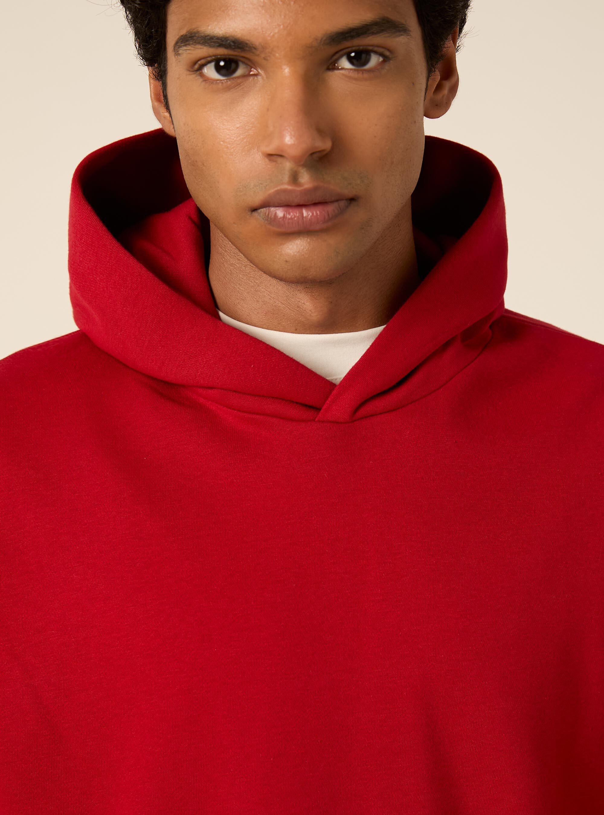 Felpa con cappuccio boxy fit, RD2 RED MEDIUM