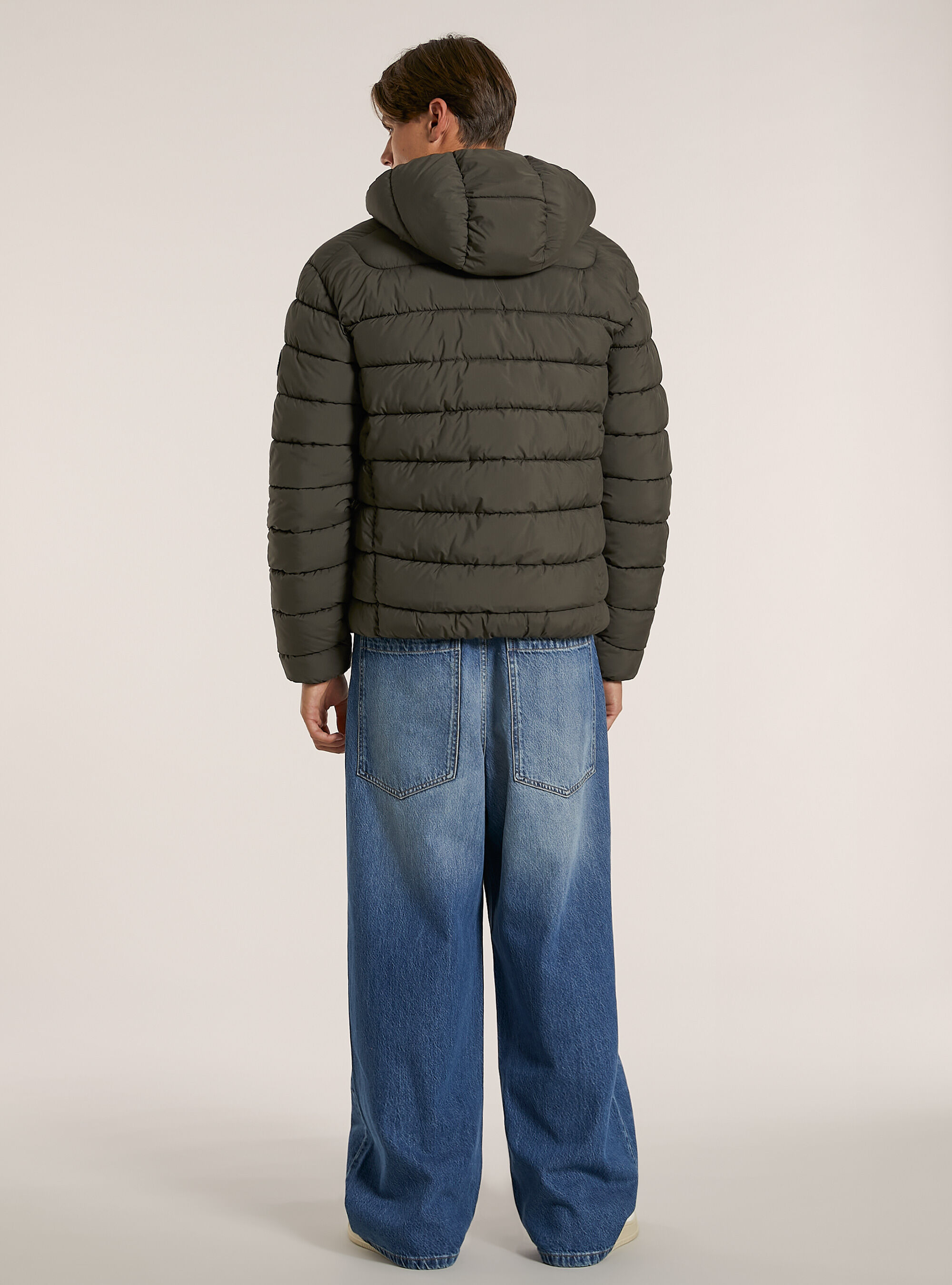 Jacket with recycled padding