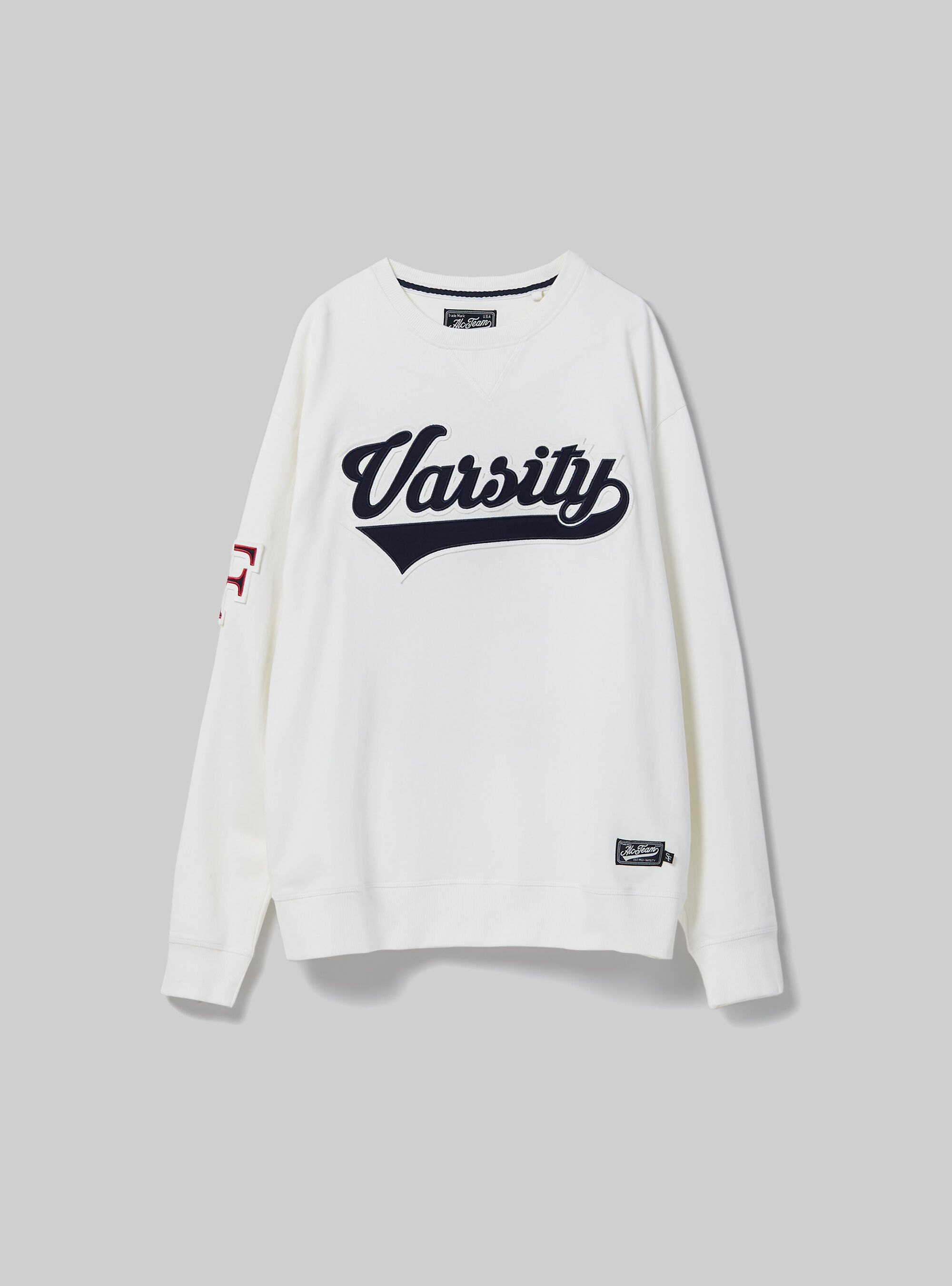 White college sweatshirt sales