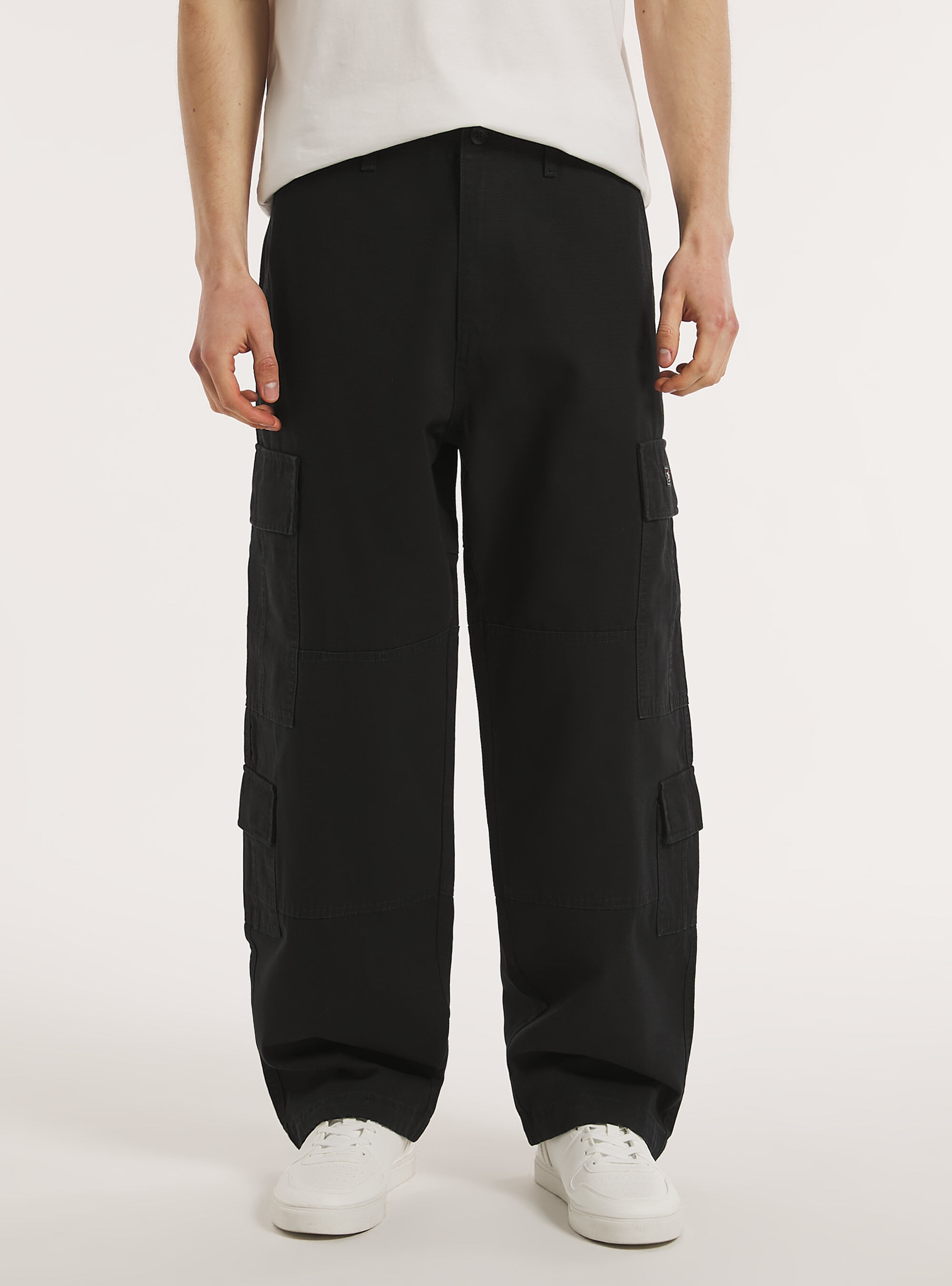 Pantalones cargo ripstop, BK1 BLACK