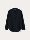 Linen-blend shirt, NA1 NAVY DARK