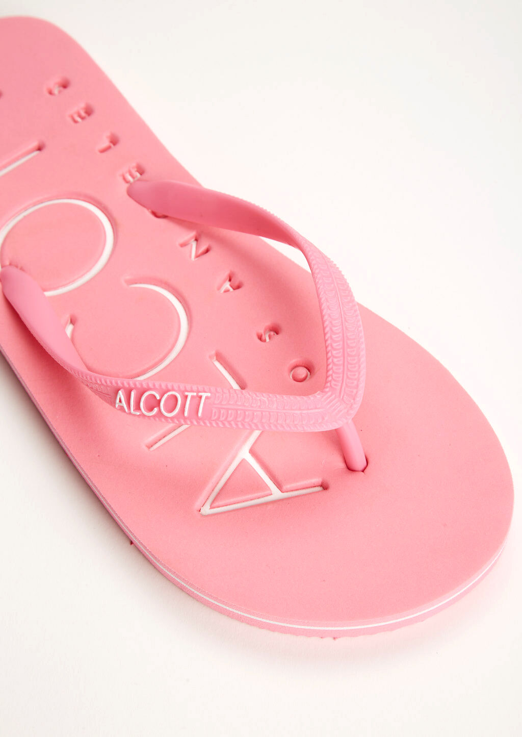 Flip flops with logo, C440 FUXIA