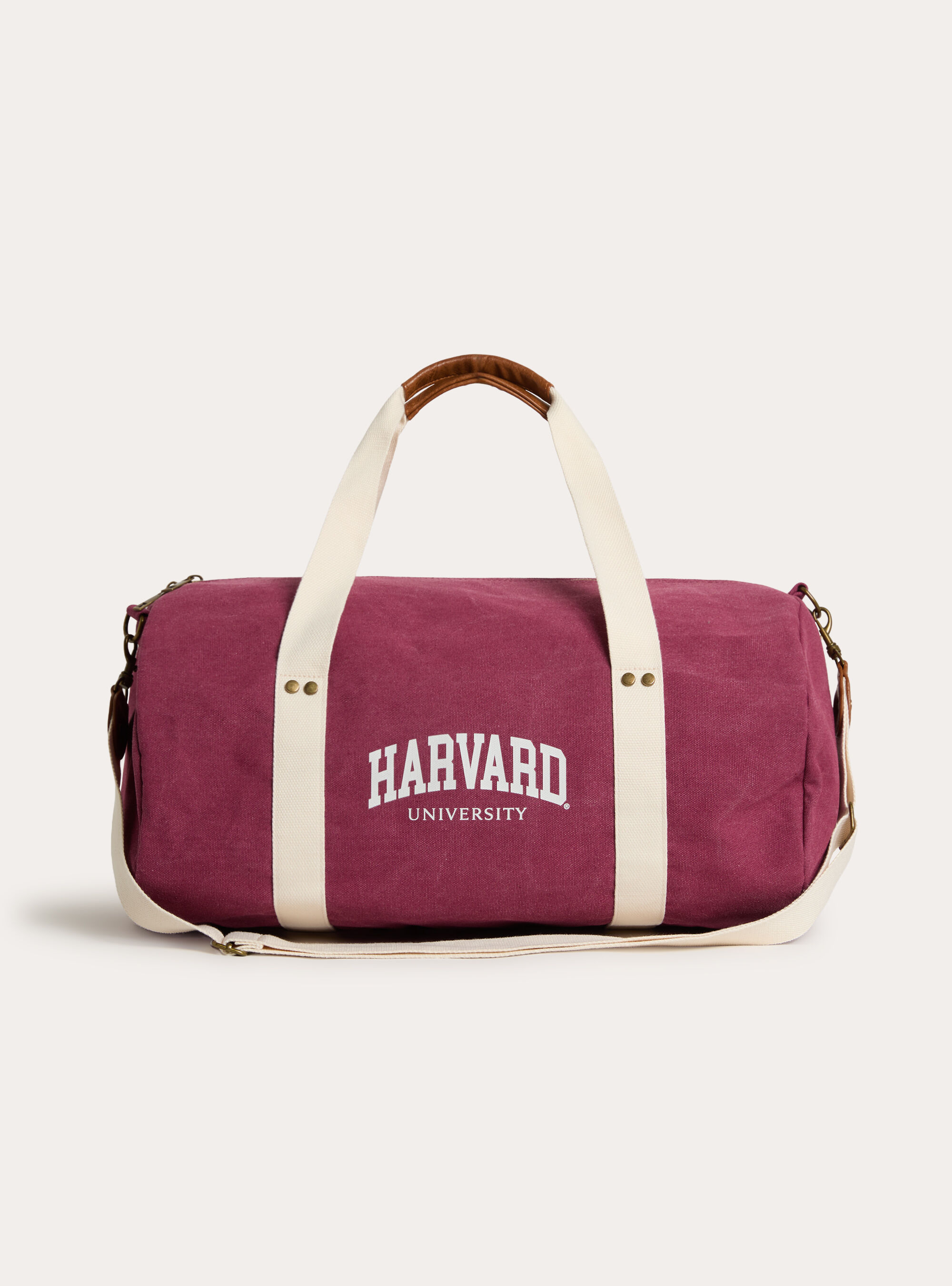 Sac de voyage en toile avec imprime Harvard / Alcott, BO1 BORDEAUX DARK
