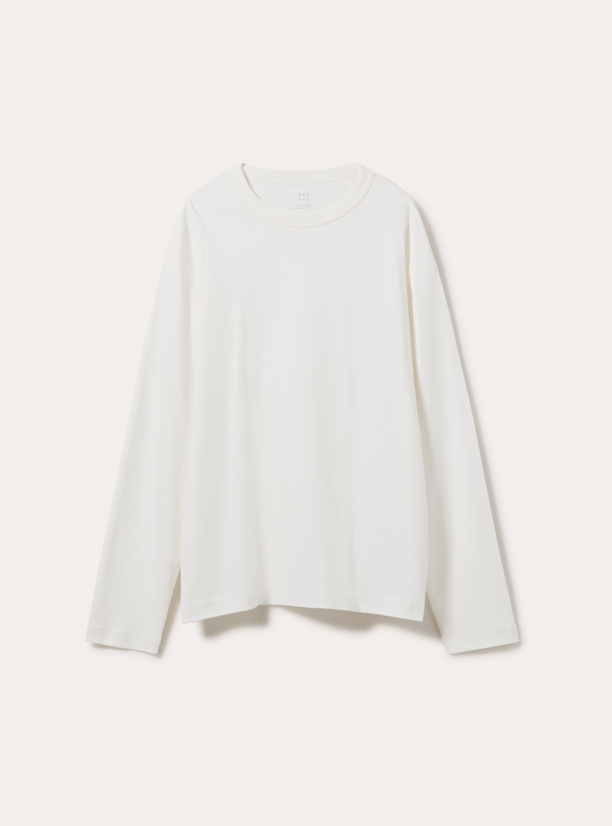 T-shirt a maniche lunghe in jersey interlock, WH2 WHITE