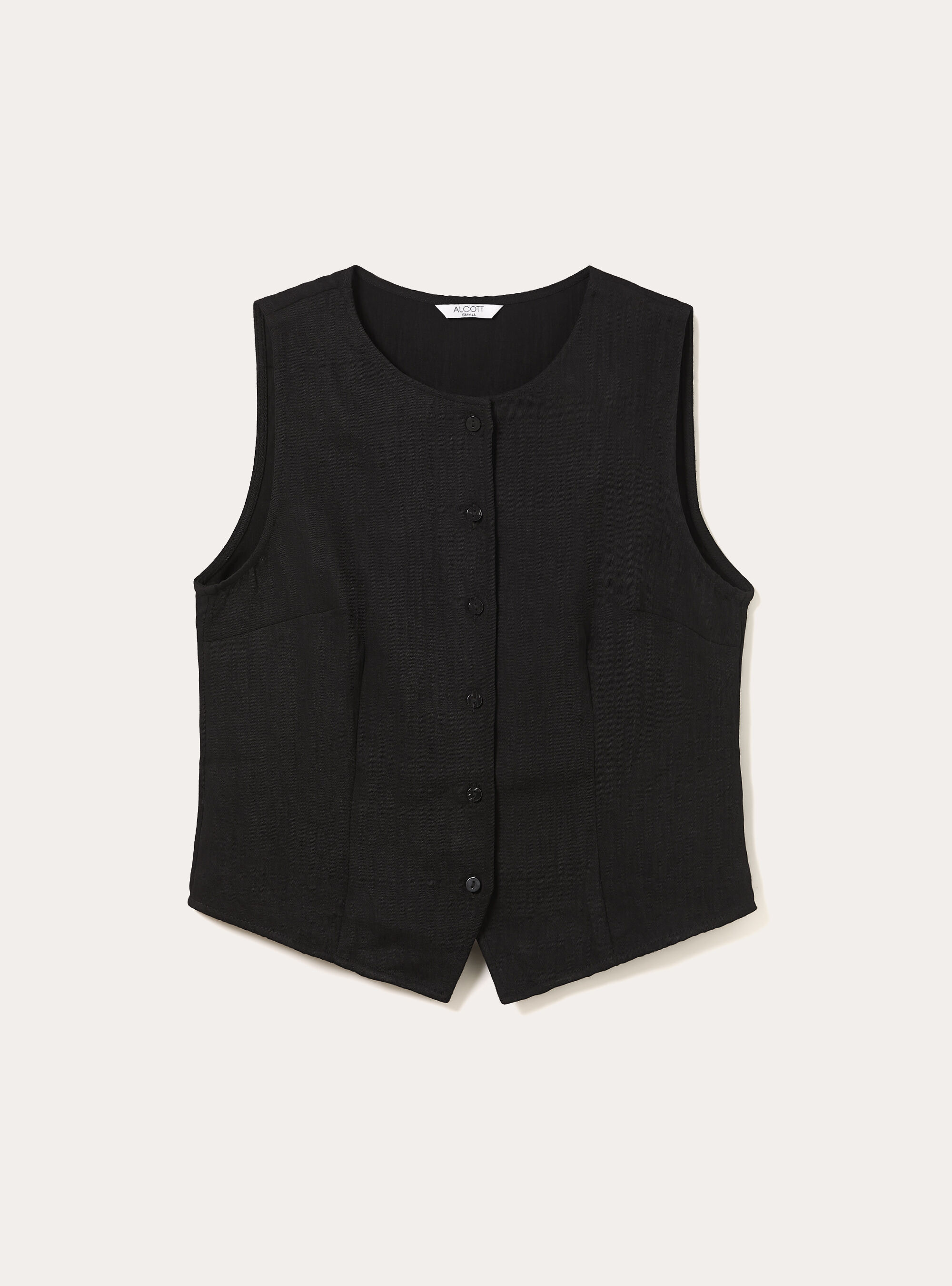 Chaleco de sastrer&iacute;a con textura, BK1 BLACK