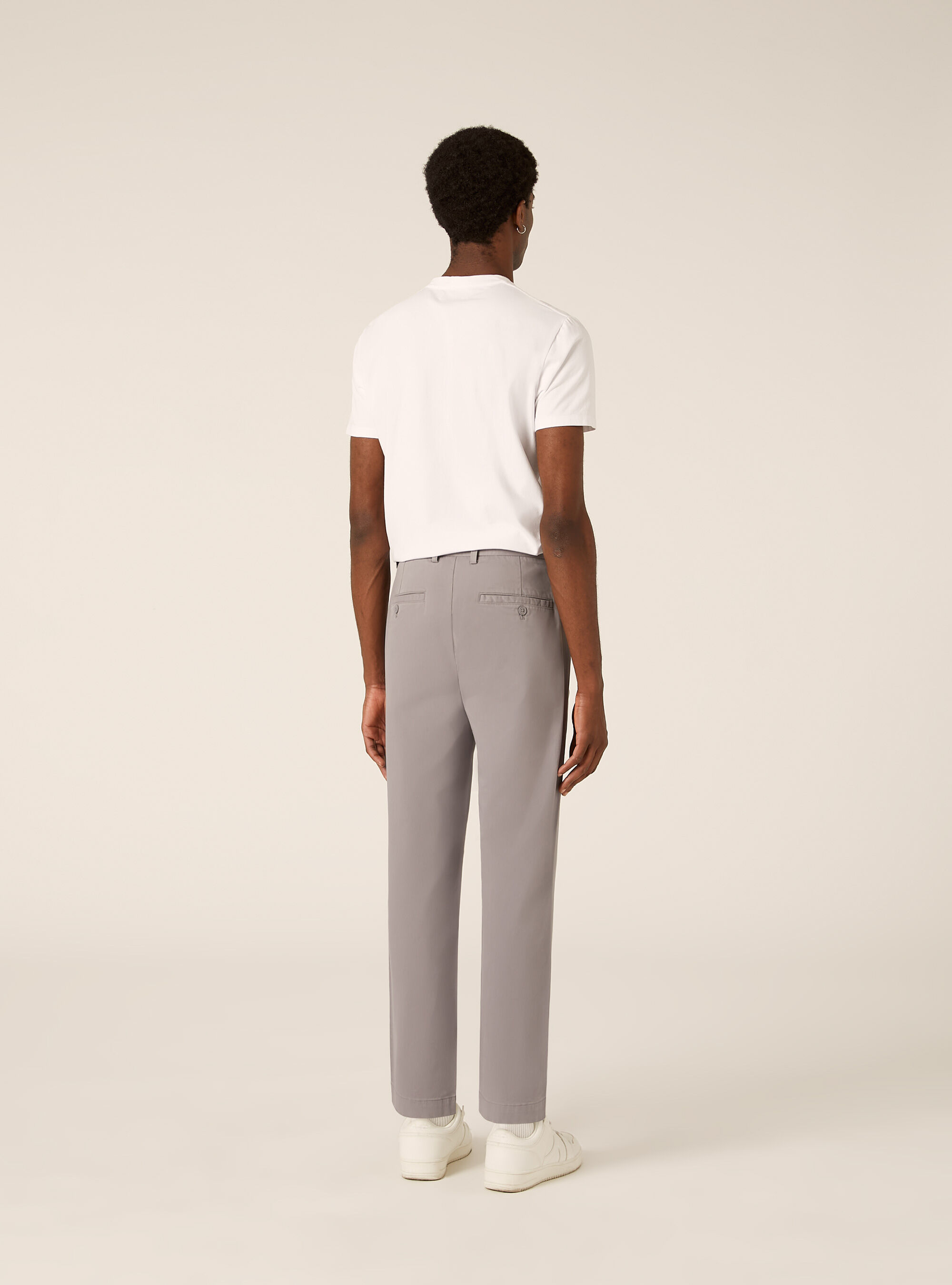 Slim fit chino trousers, GY3 GREY LIGHT
