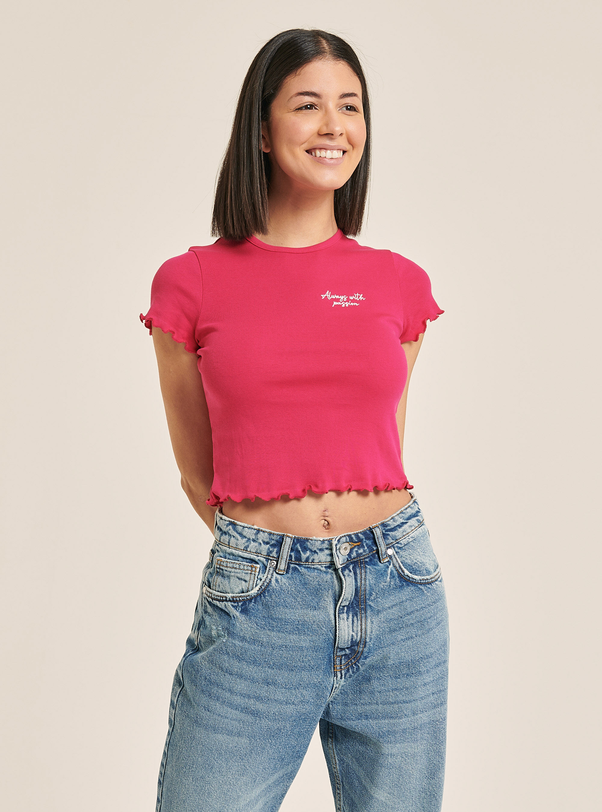 maglietta cropped