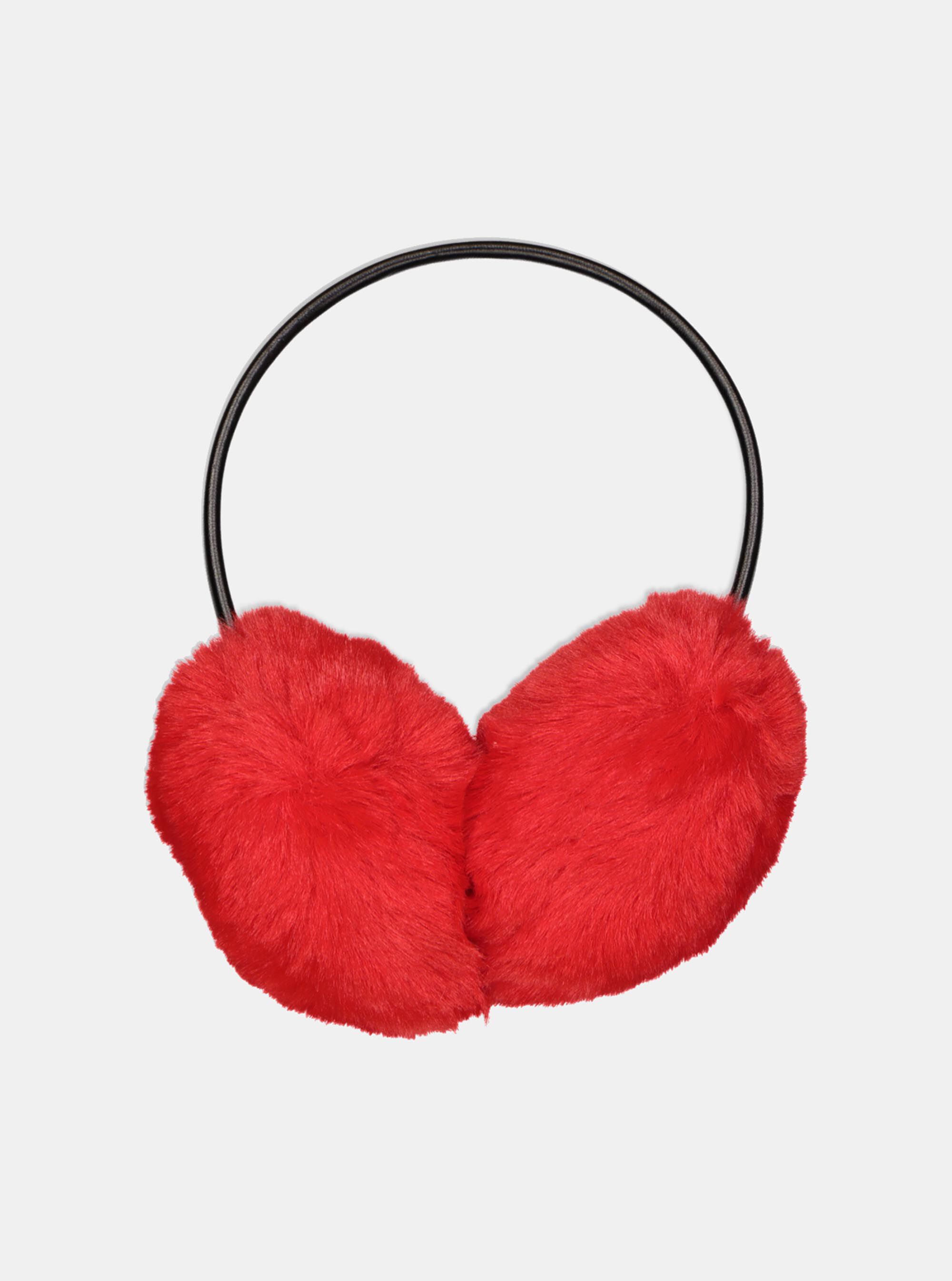 Paraorecchi in finta pelliccia, RED