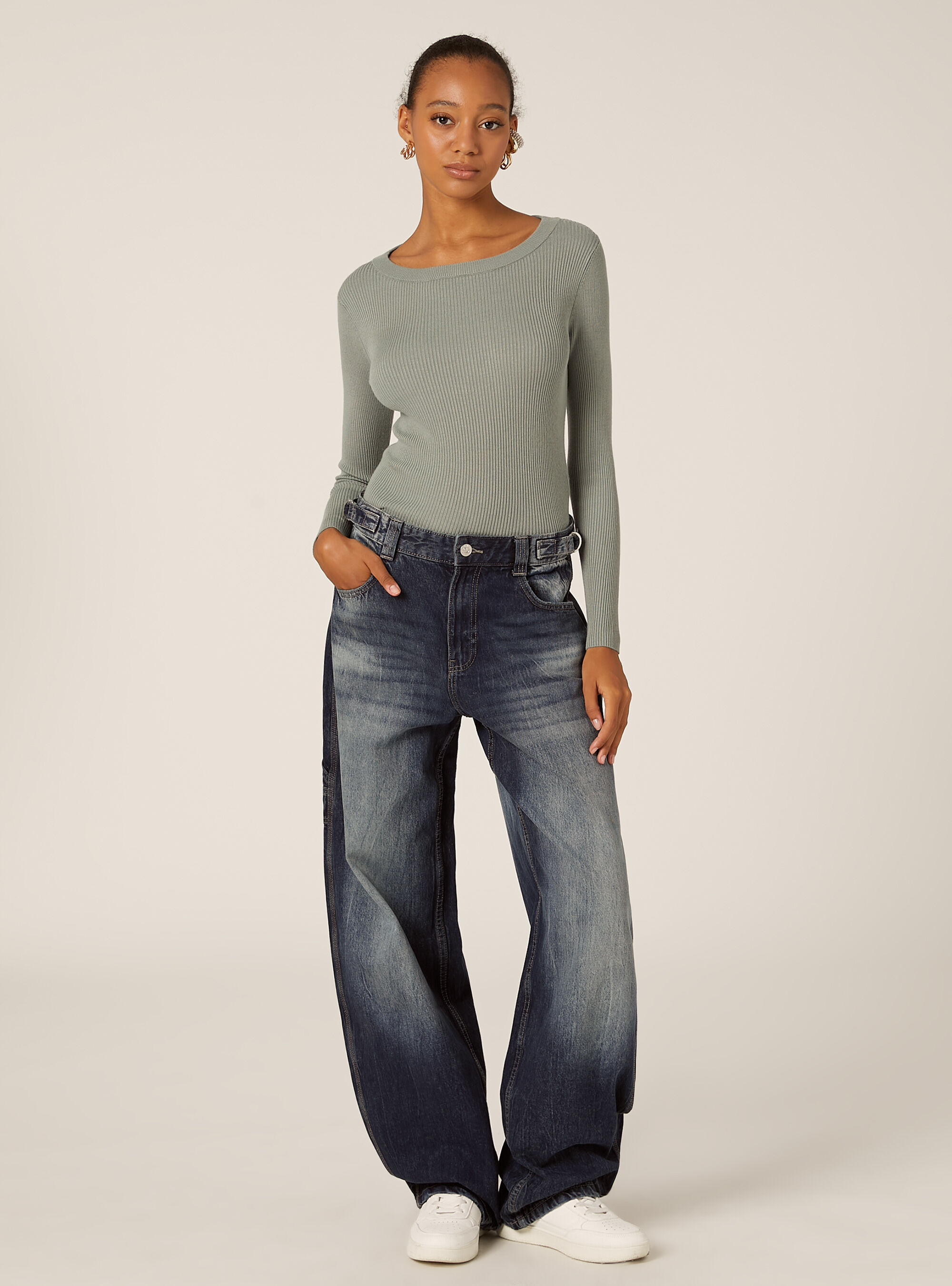 Lightweight ribbed knit, KY3 KAKY LIGHT