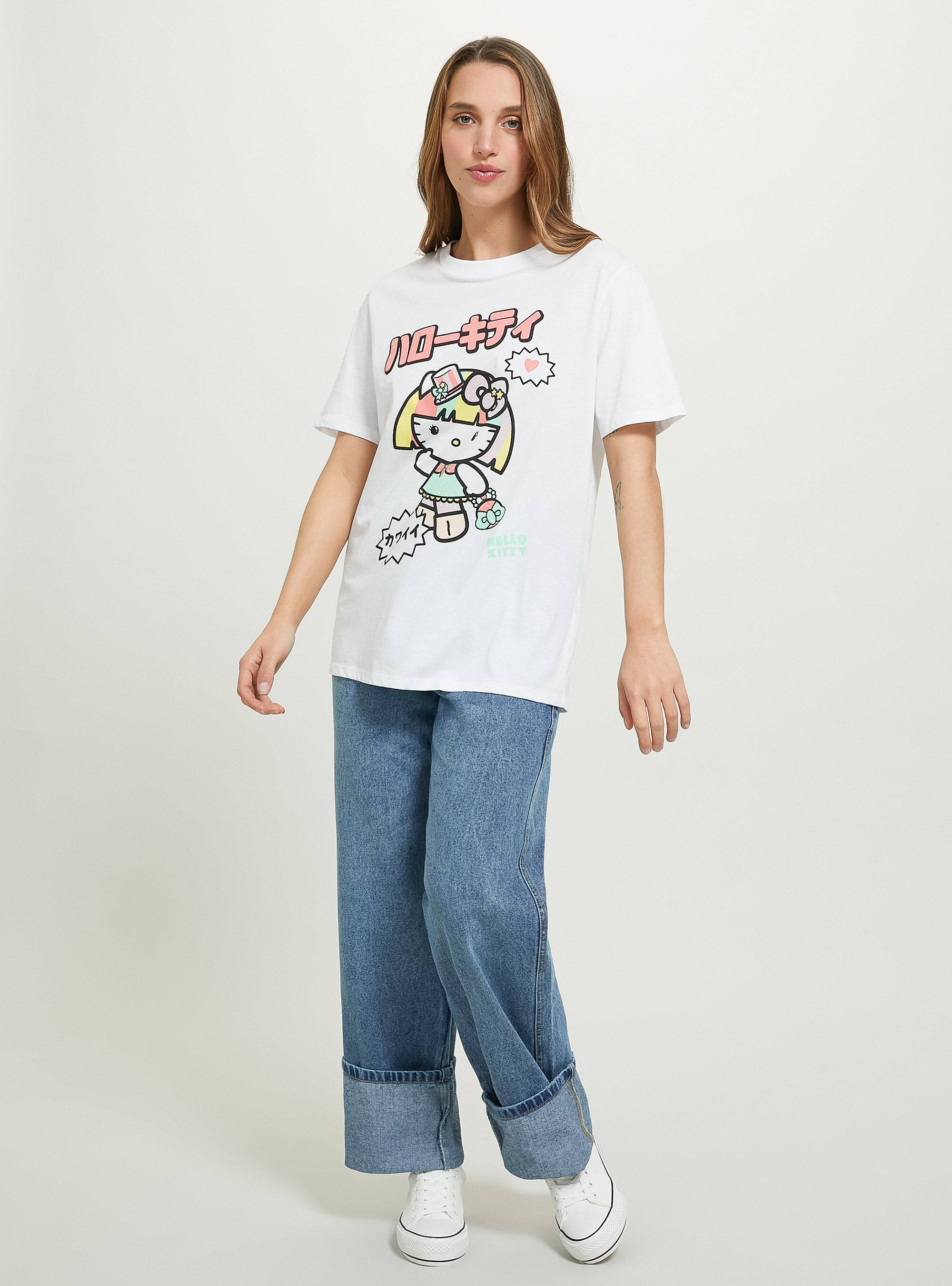 Hello Kitty / Alcott T-shirt, WH3 WHITE