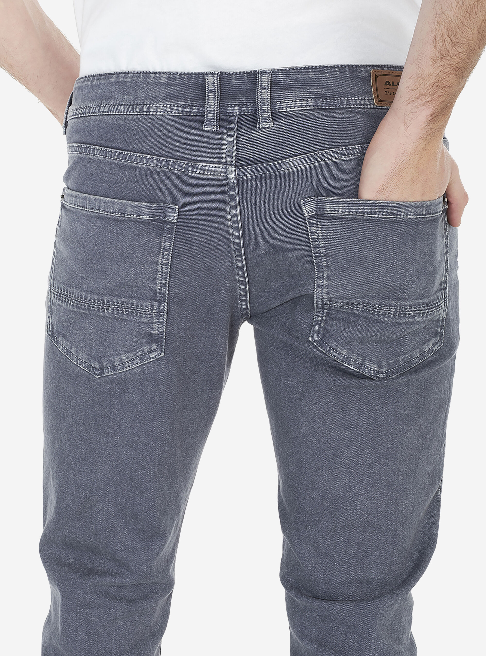 STRETCH-HOSE AUS TWILL, C204 BLU NAVY