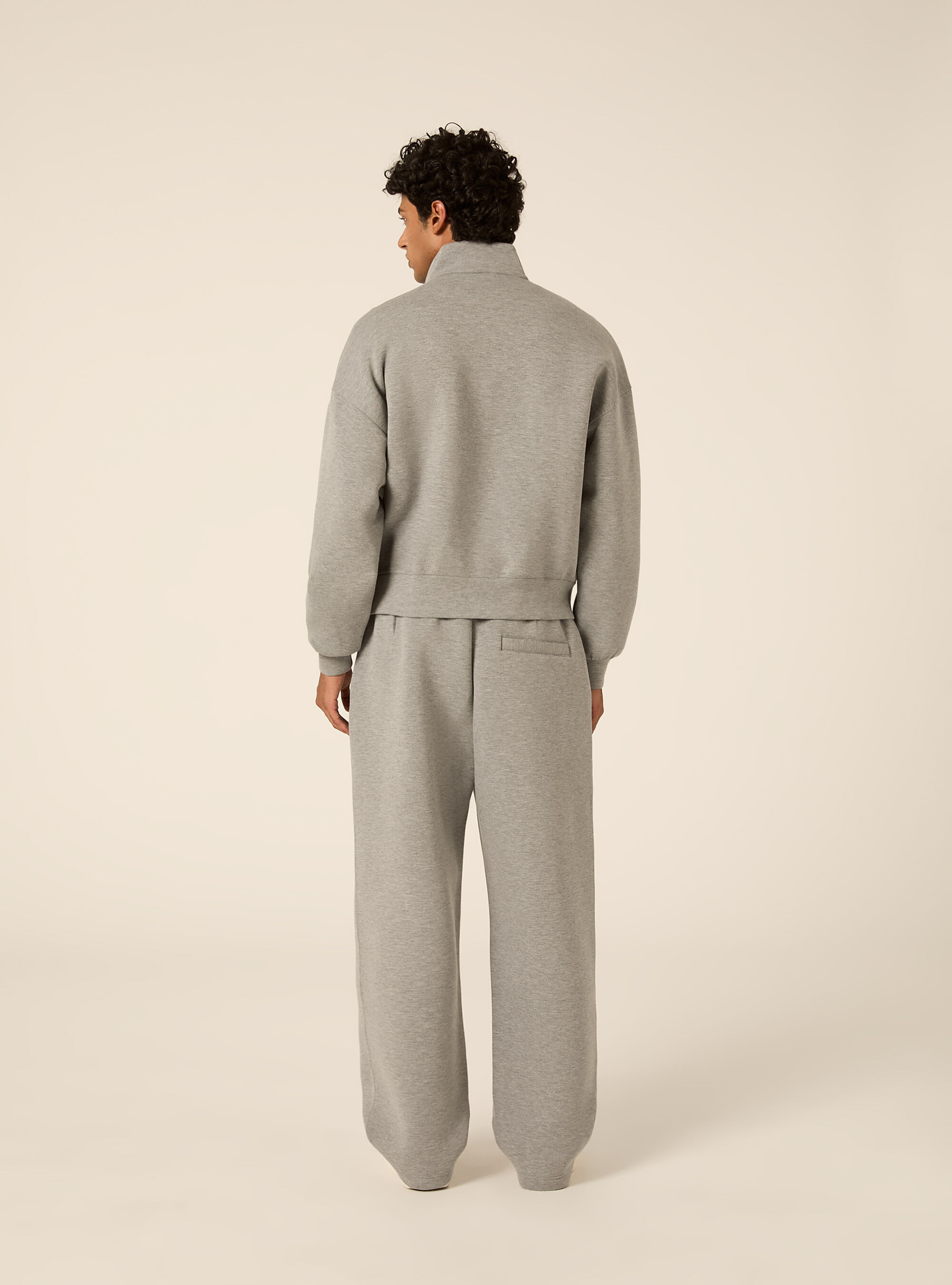 Cardigan in scuba boxy fit, MGY2 GREY MEL MEDIUM