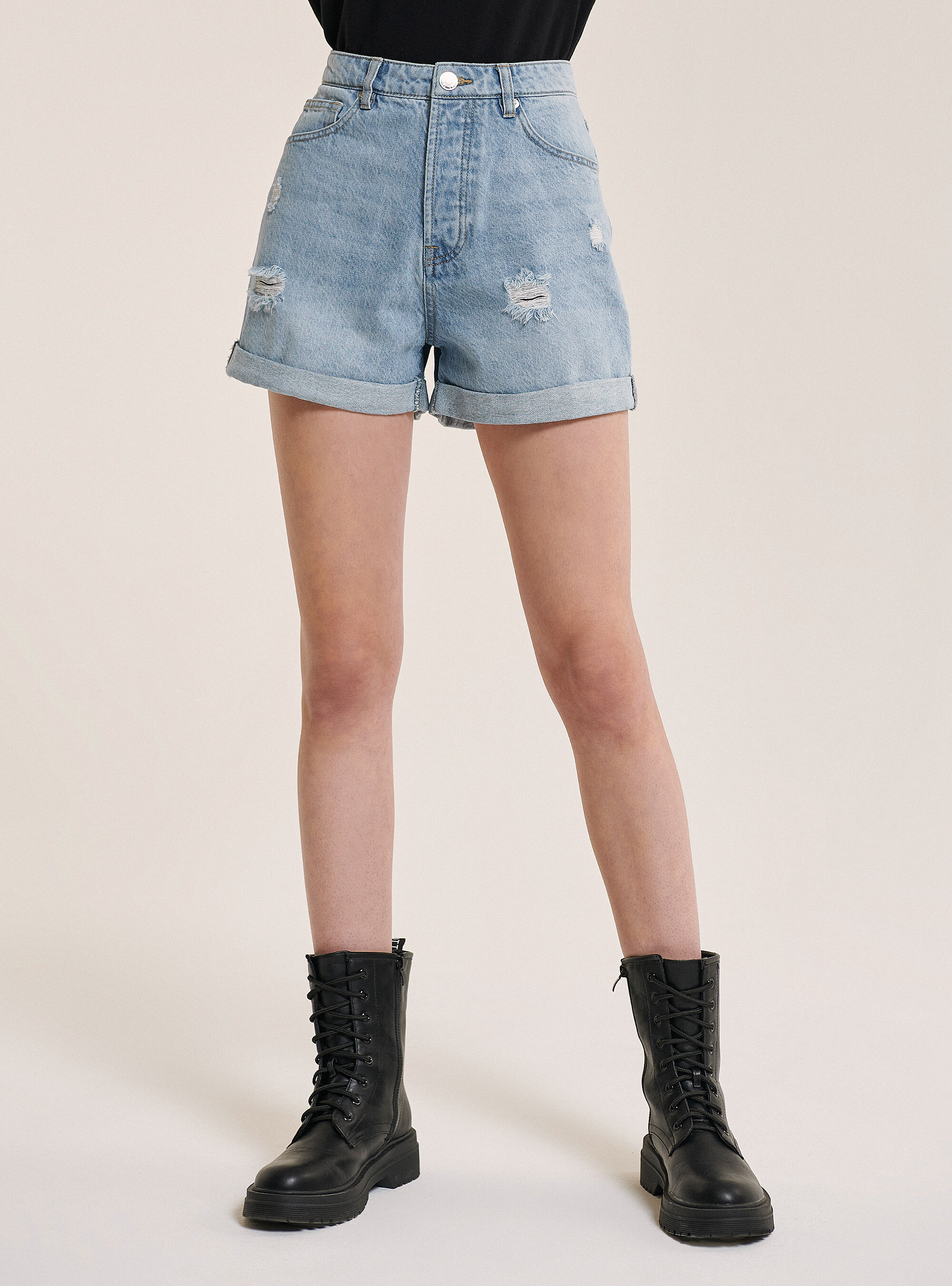 Pantalones cortos jean sales