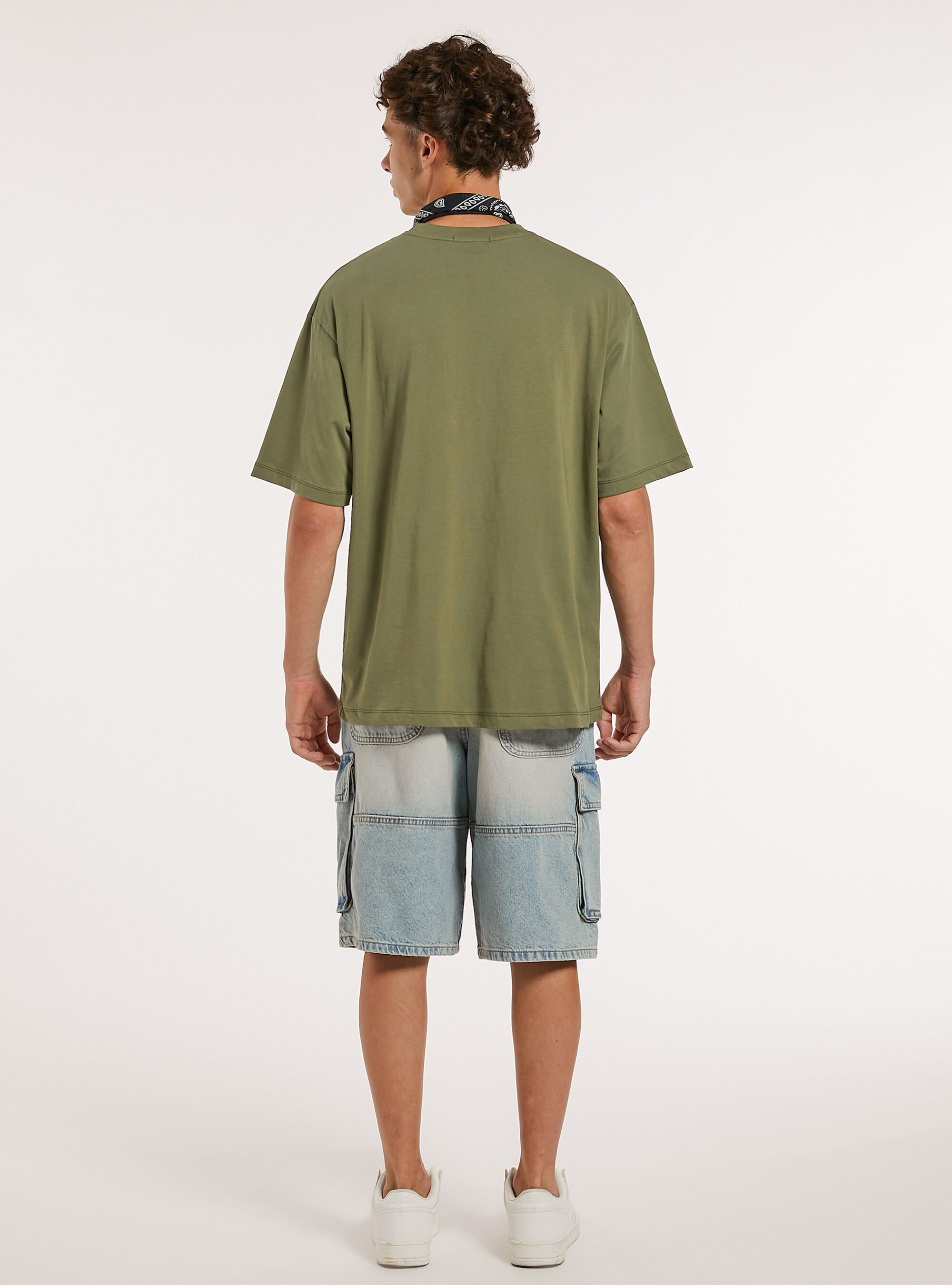 Camiseta de algod&oacute;n boxy fit, KY2 KAKY MEDIUM