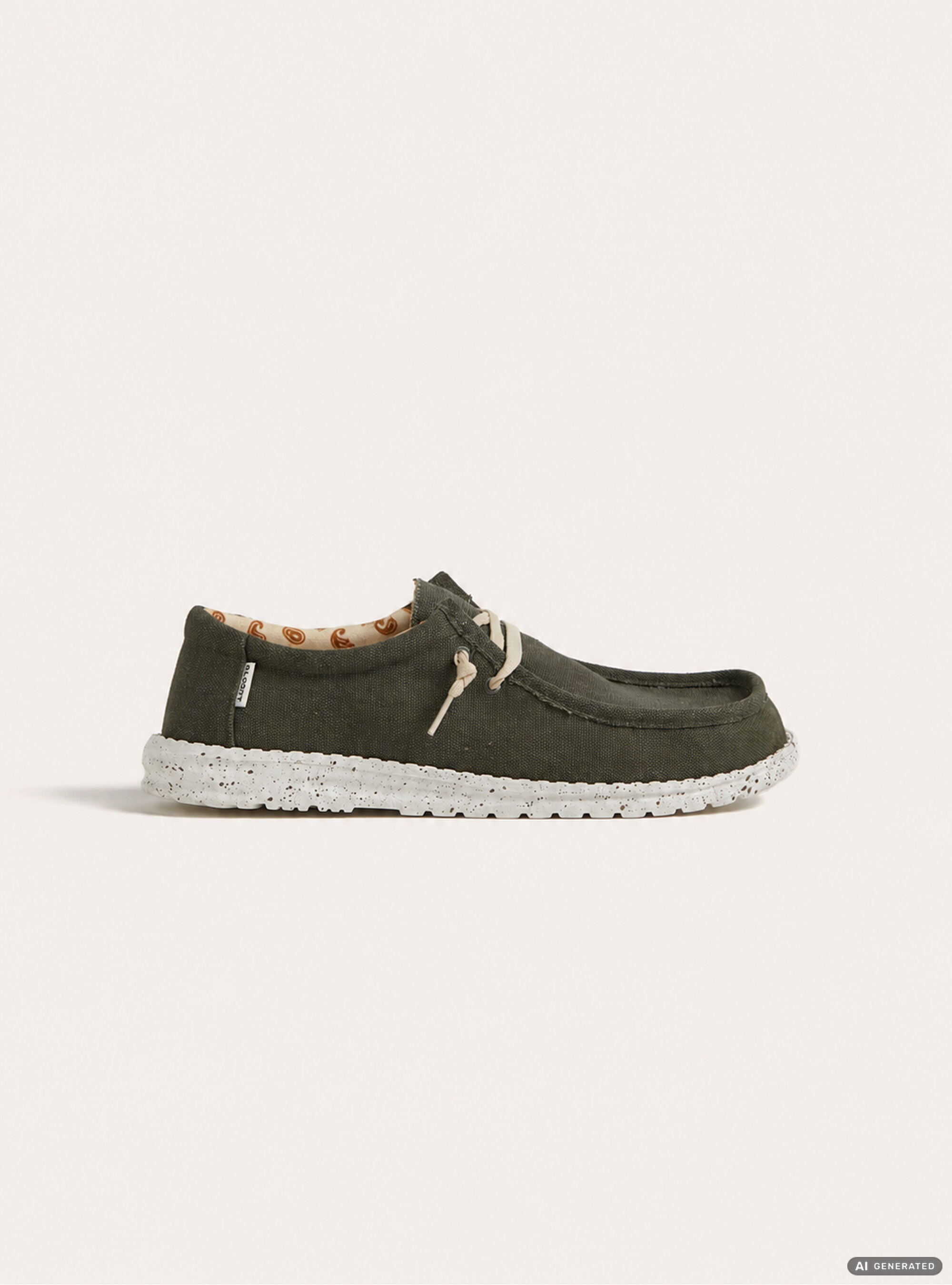 Zapatos Mocas&iacute;n de Lona con Cordones