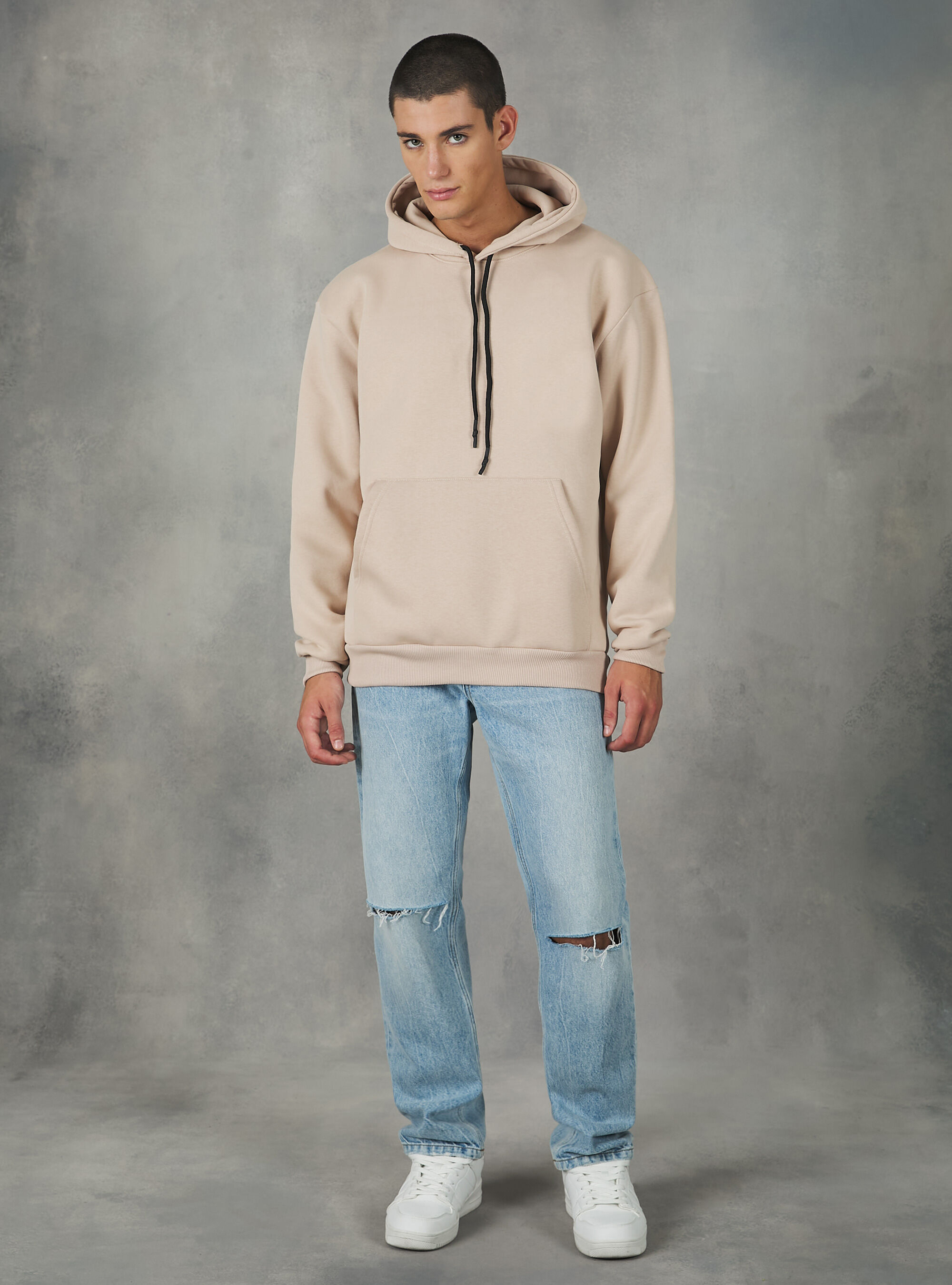 Hoodie with new arrivals pouch pocket