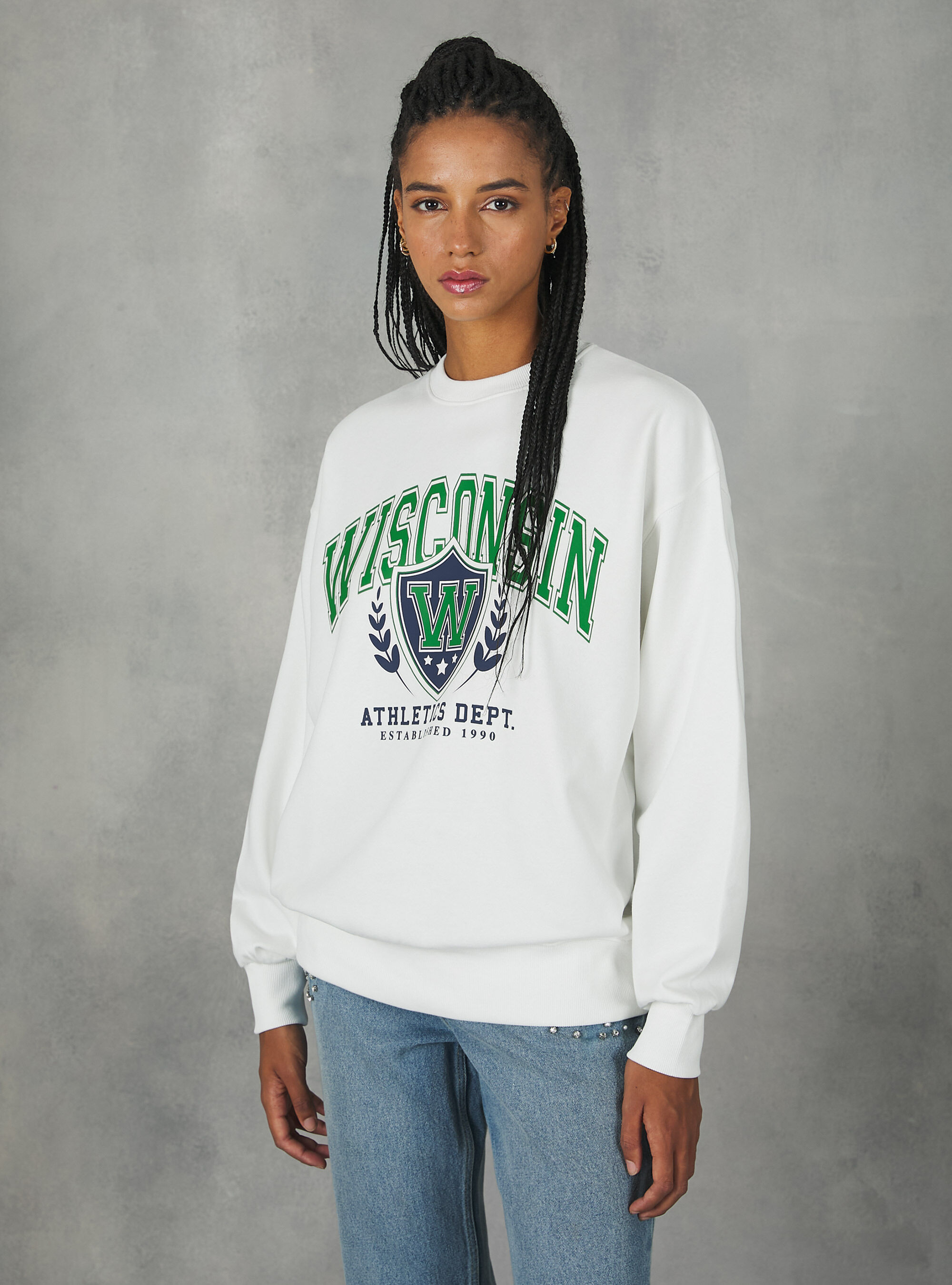 College sweatshirts women's sales