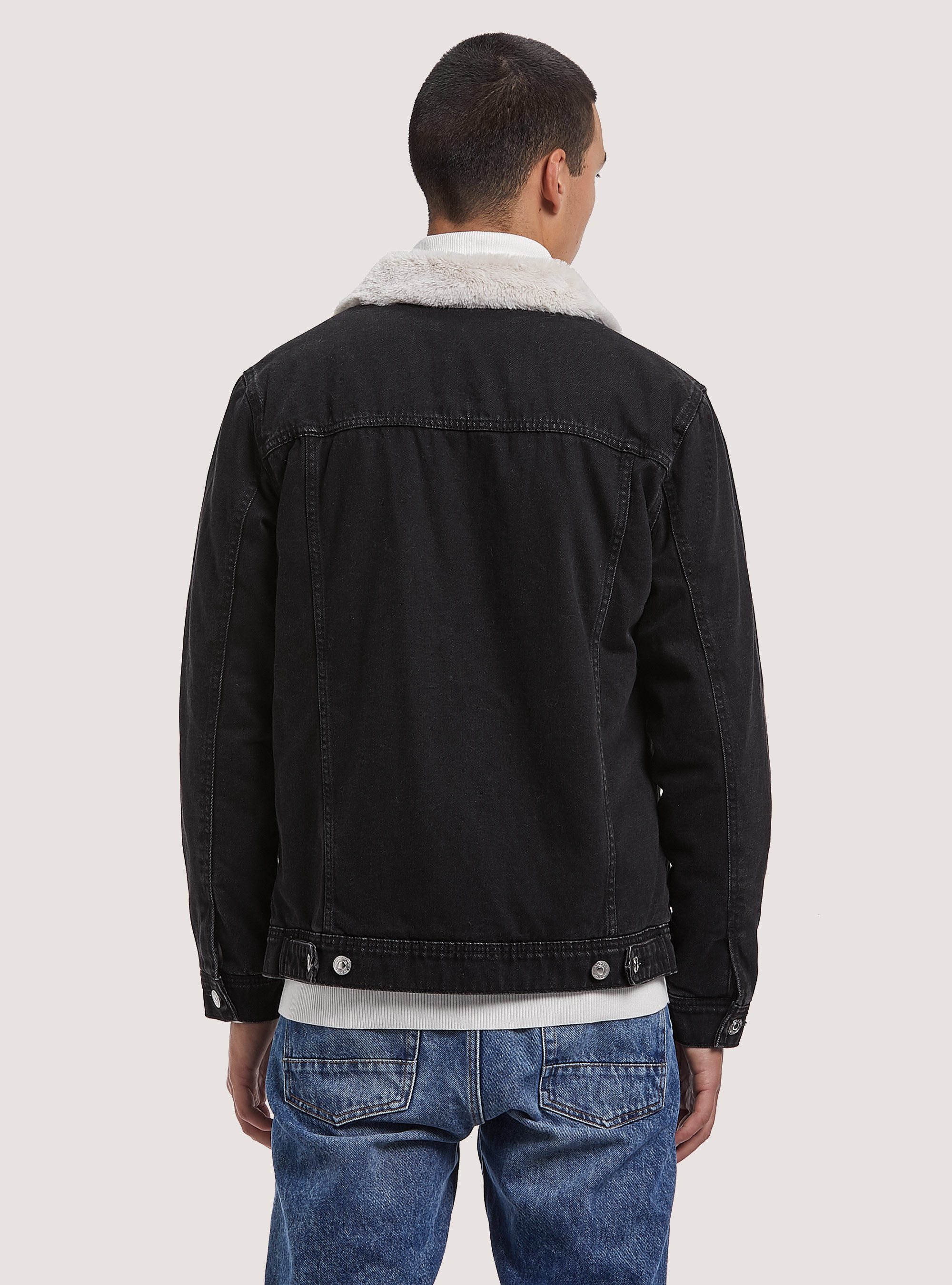 Giubbotti jeans con discount pelo