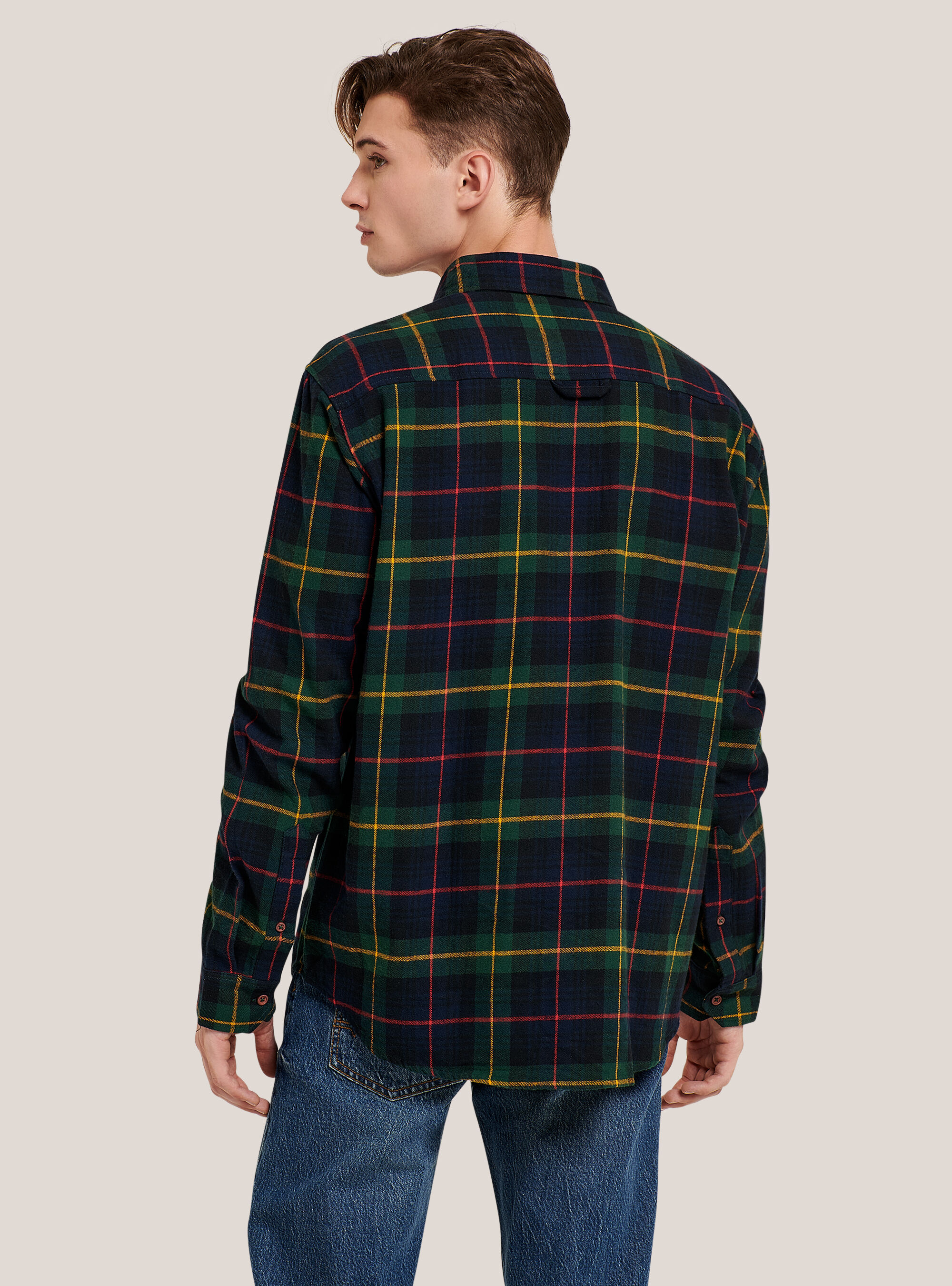 Camicia a quadri in flanella