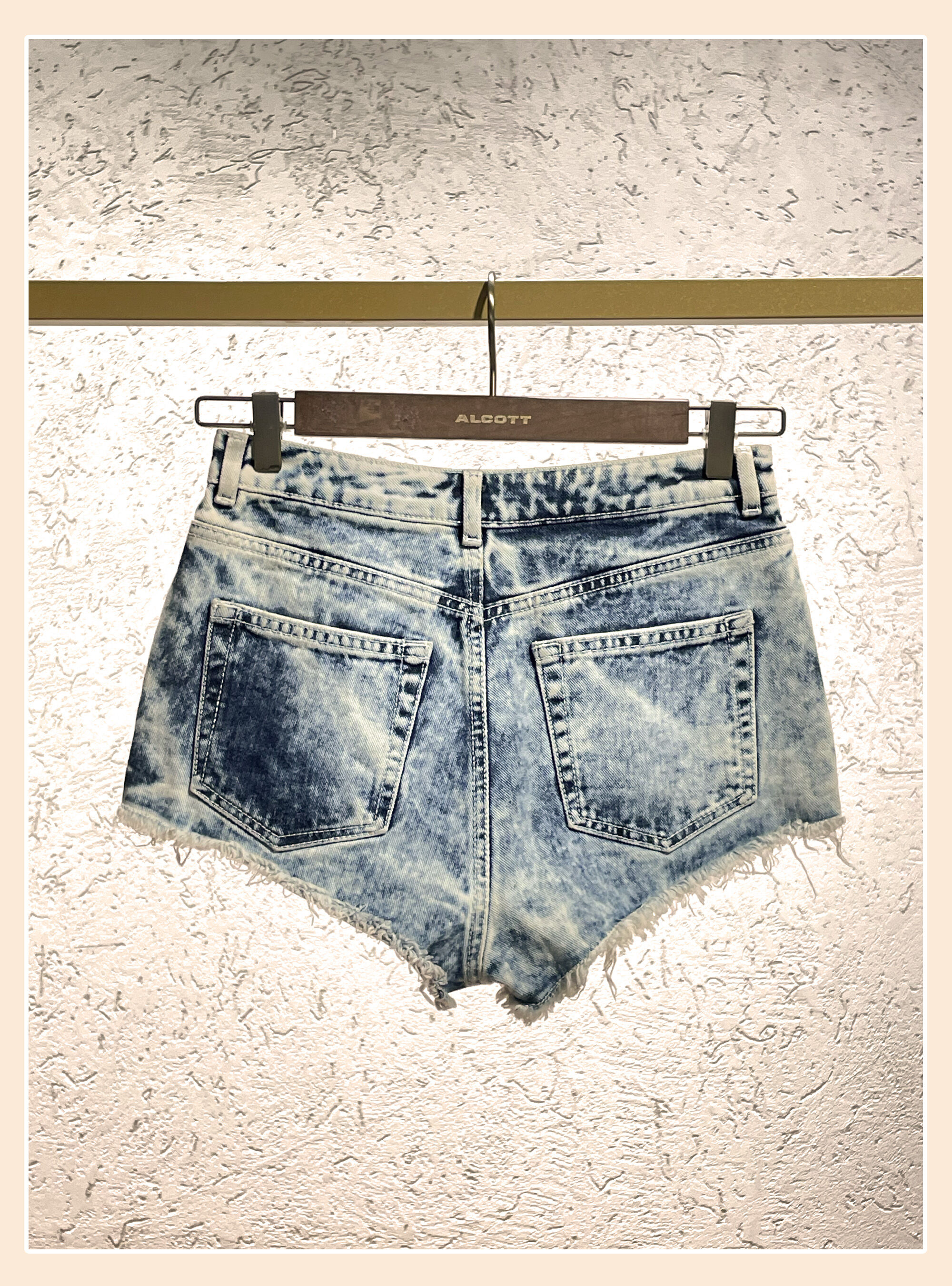 Denim shorts, AZZURRO