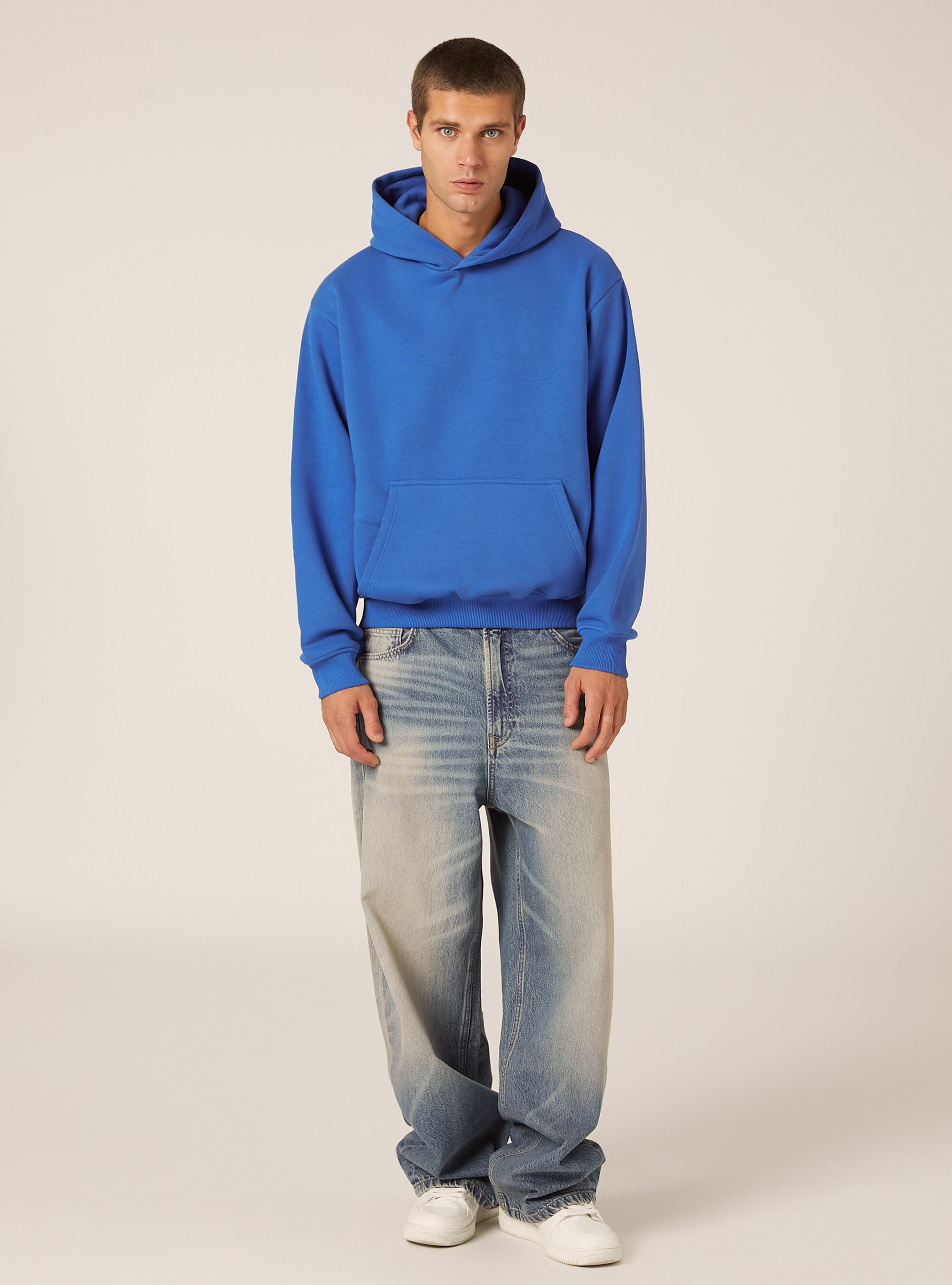 Hoodie mit Boxy-Fit, RY2 ROYALE MEDIUM