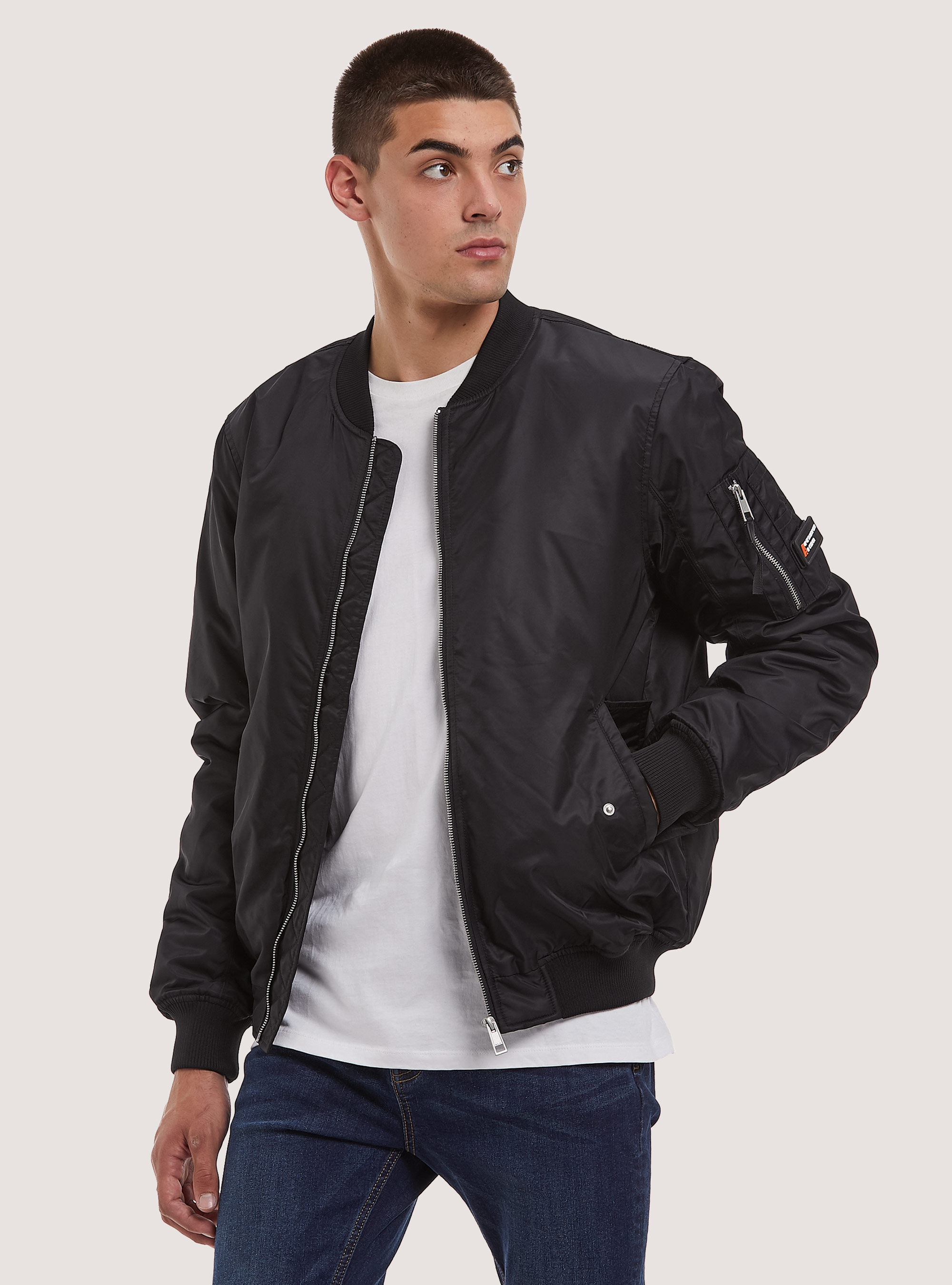 Padded bomber jacket