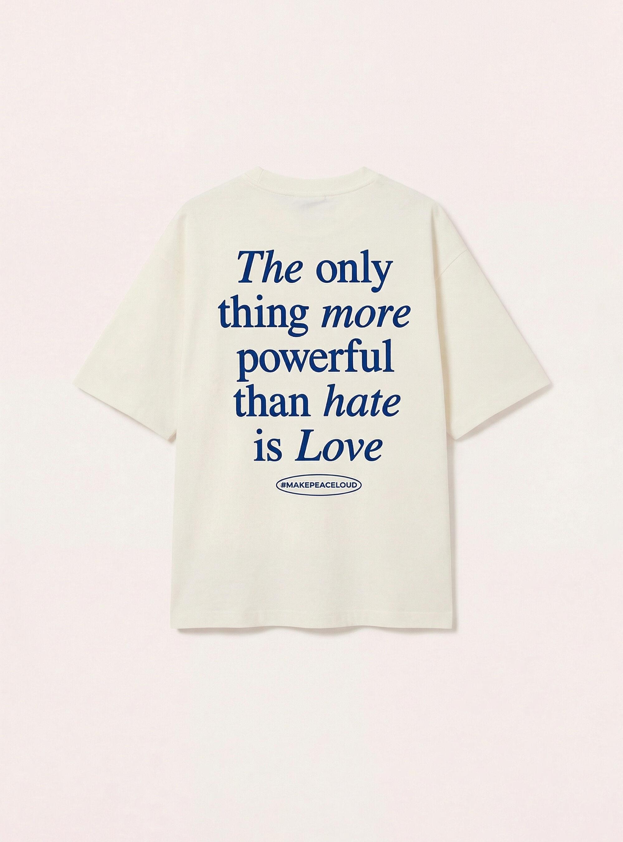 T-shirt boxy con stampa the only thing, WH2 WHITE