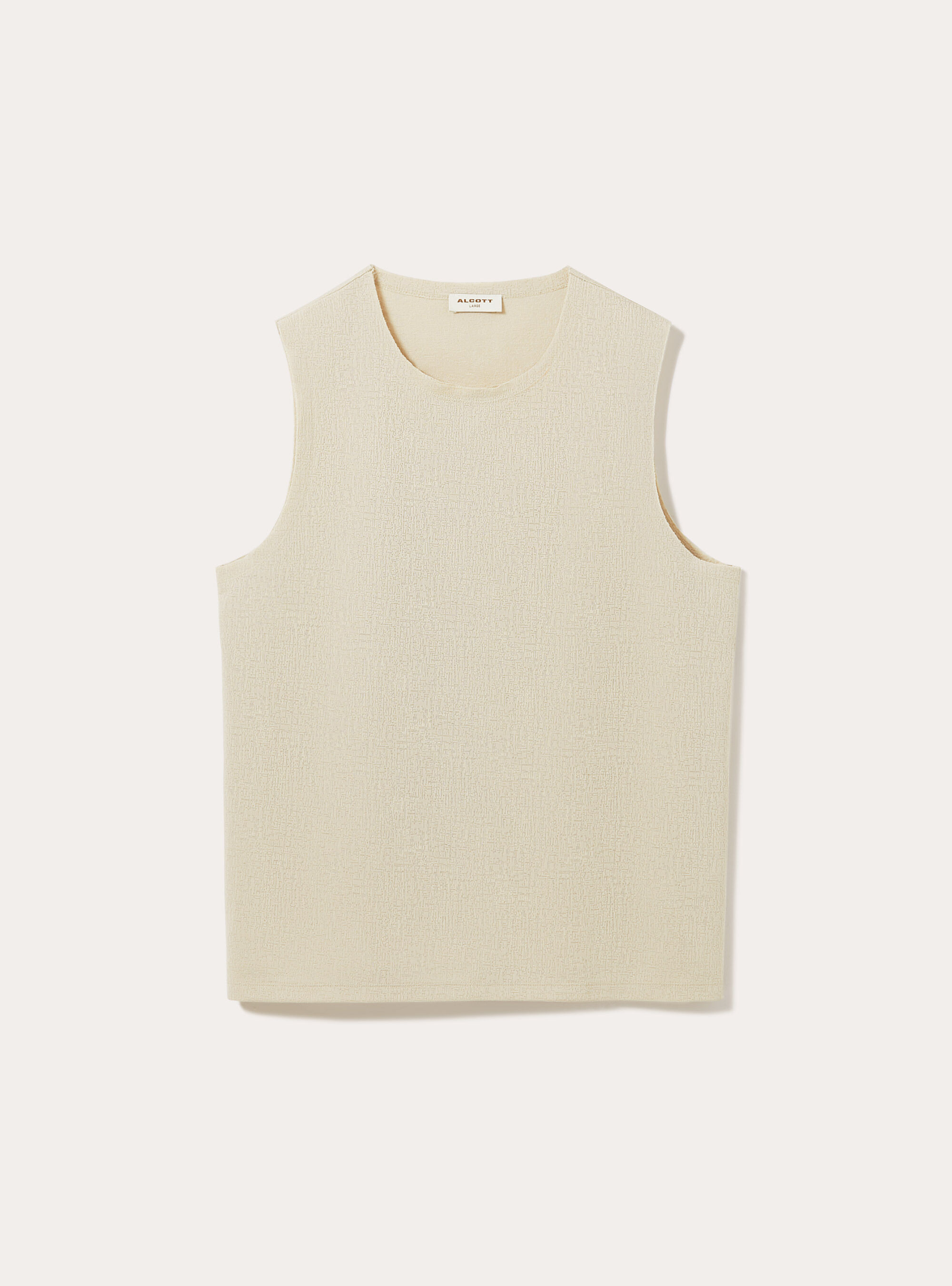 Canotta con texture, CR3 CREAM LIGHT