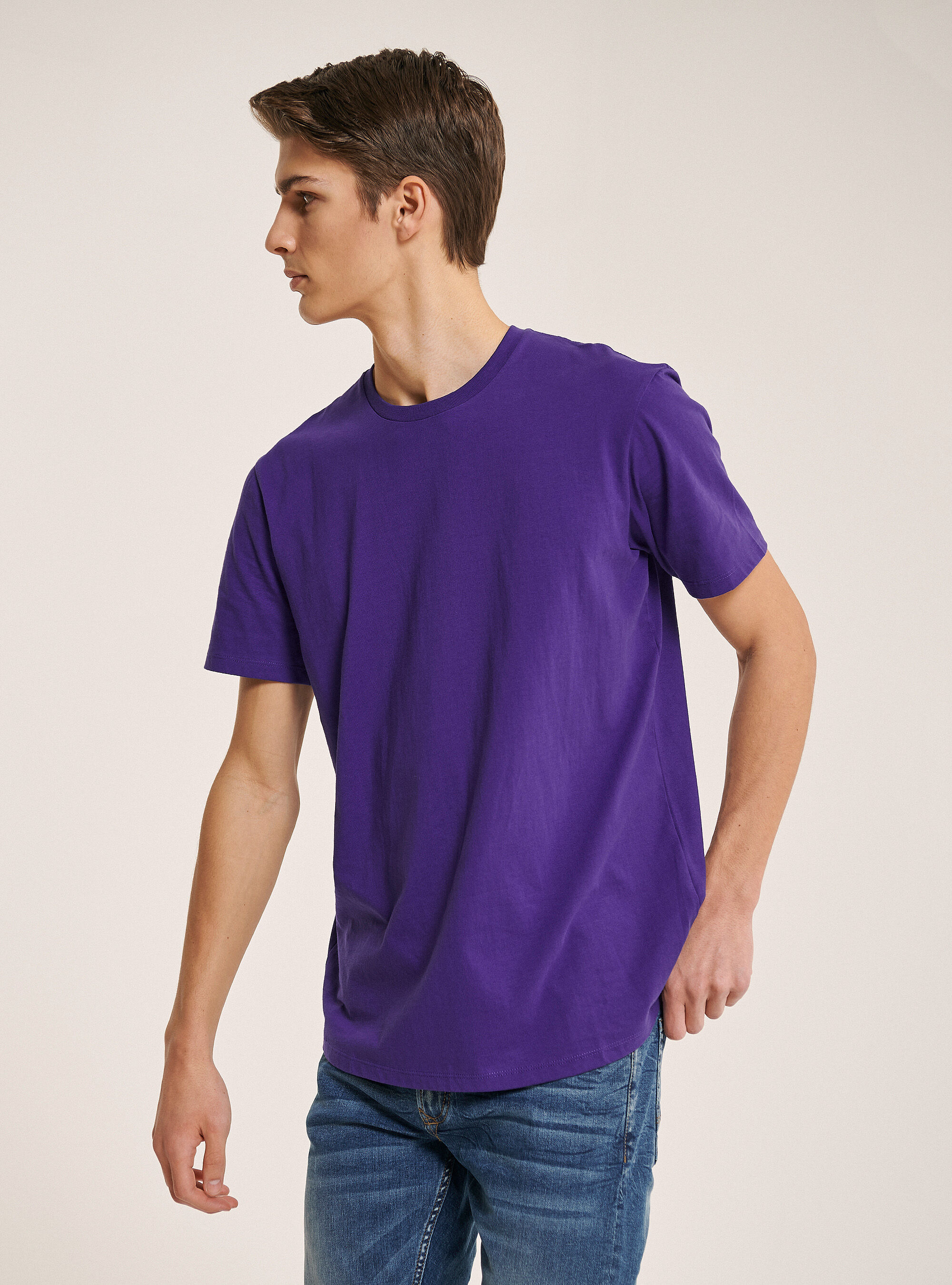 T-shirt basic 100% coton, C399 PURPLE