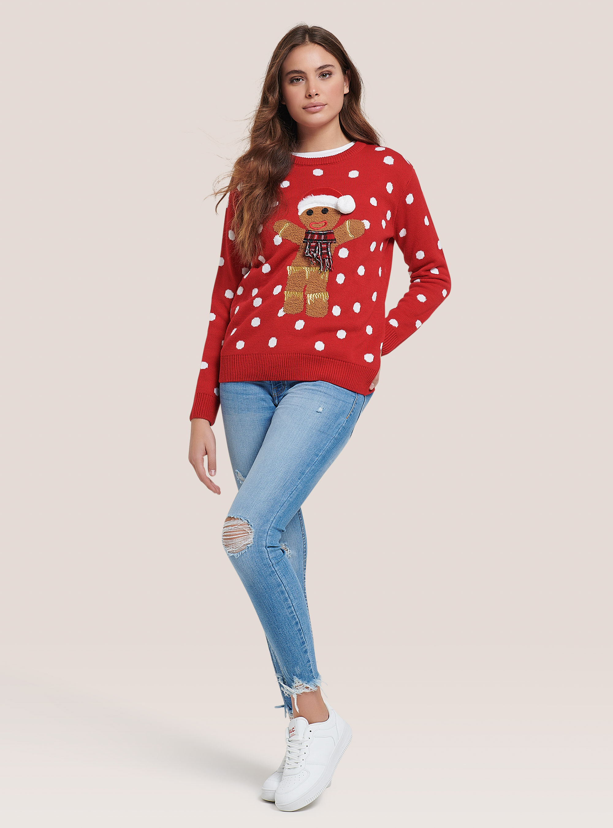 Pull de noel femme distri center shop