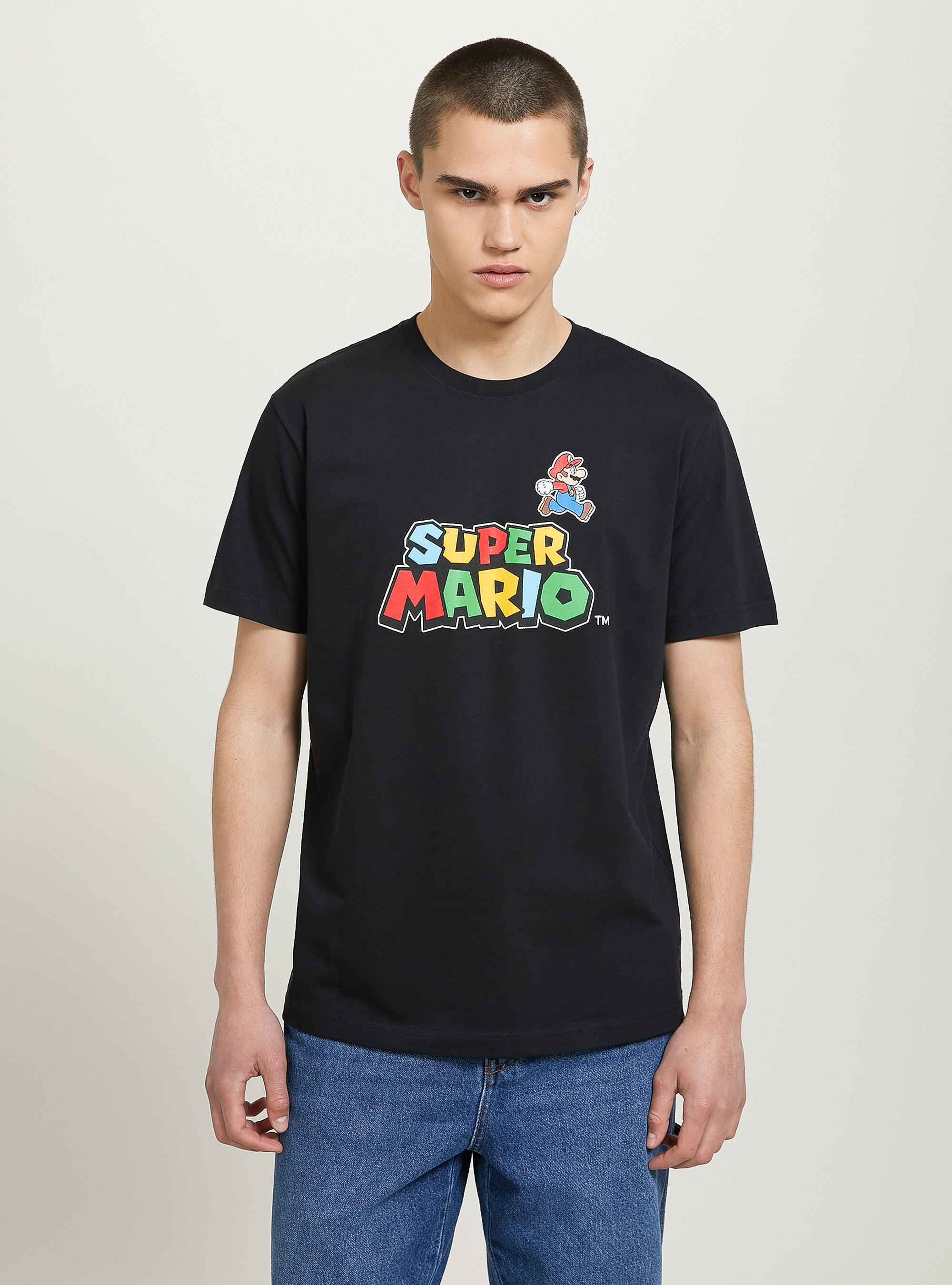 Super Mario / Alcott T-shirt, BK1 BLACK