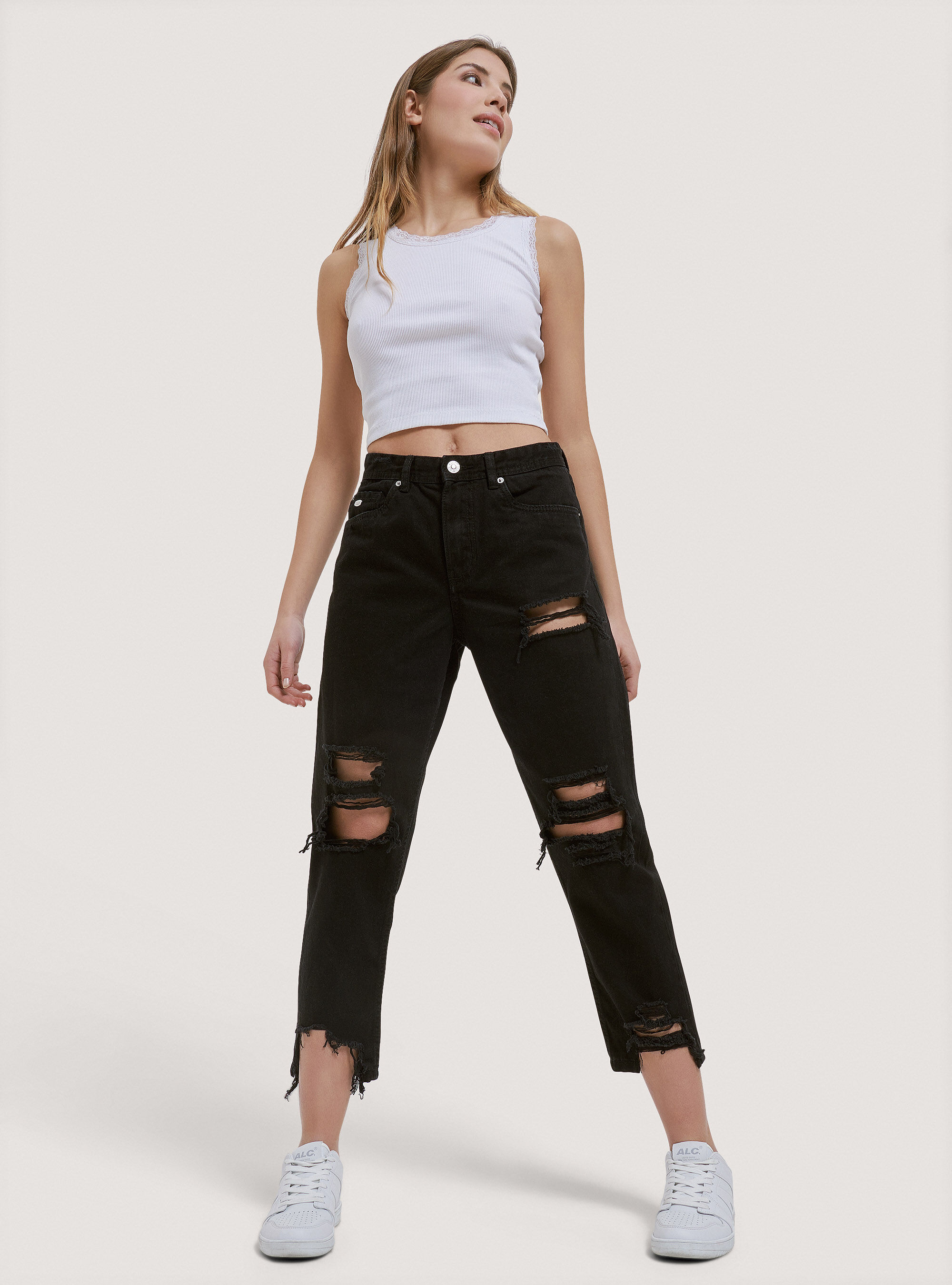 Jeans mom fit donna sale