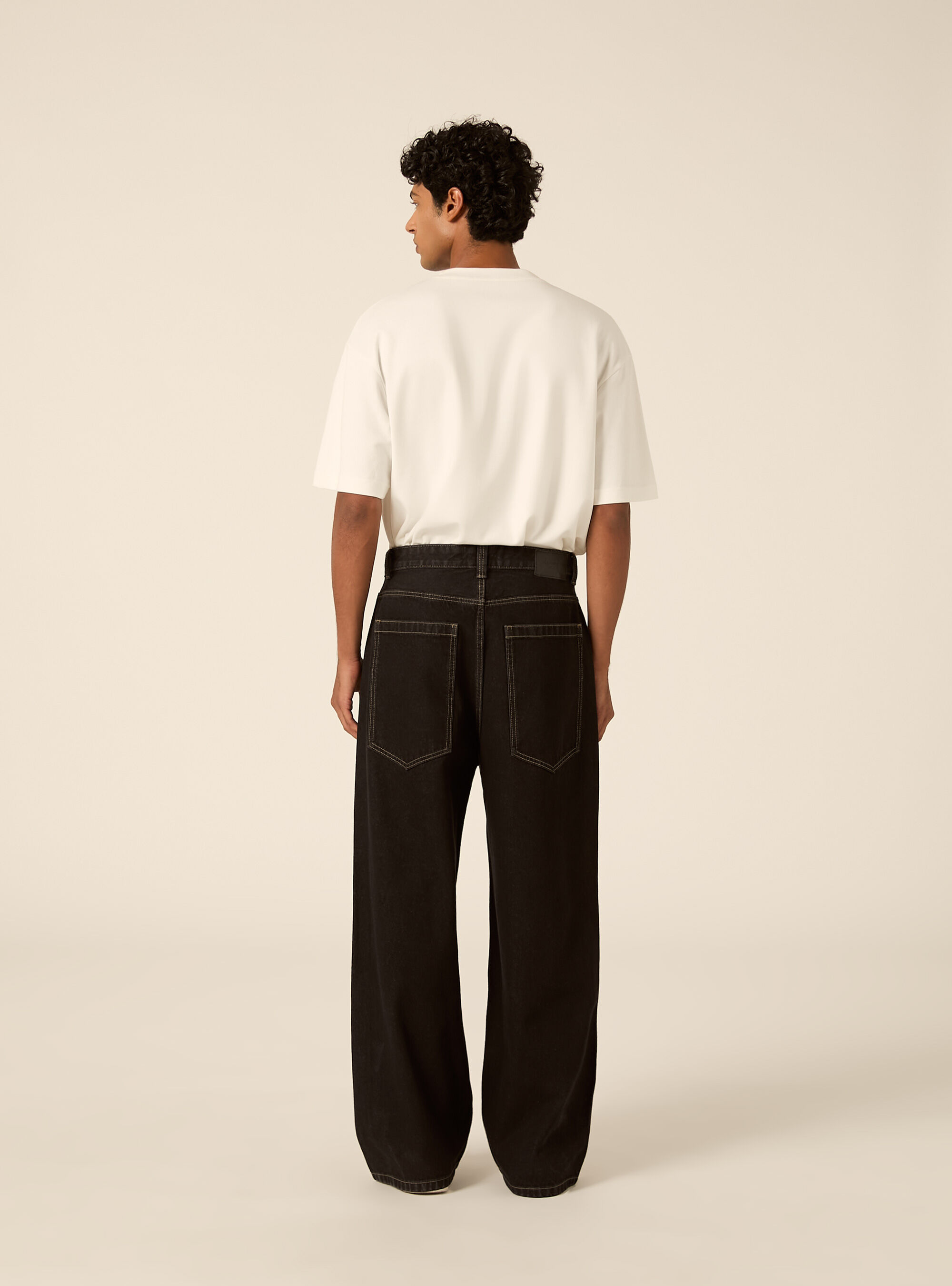 Jeans super baggy, D000 BLACK