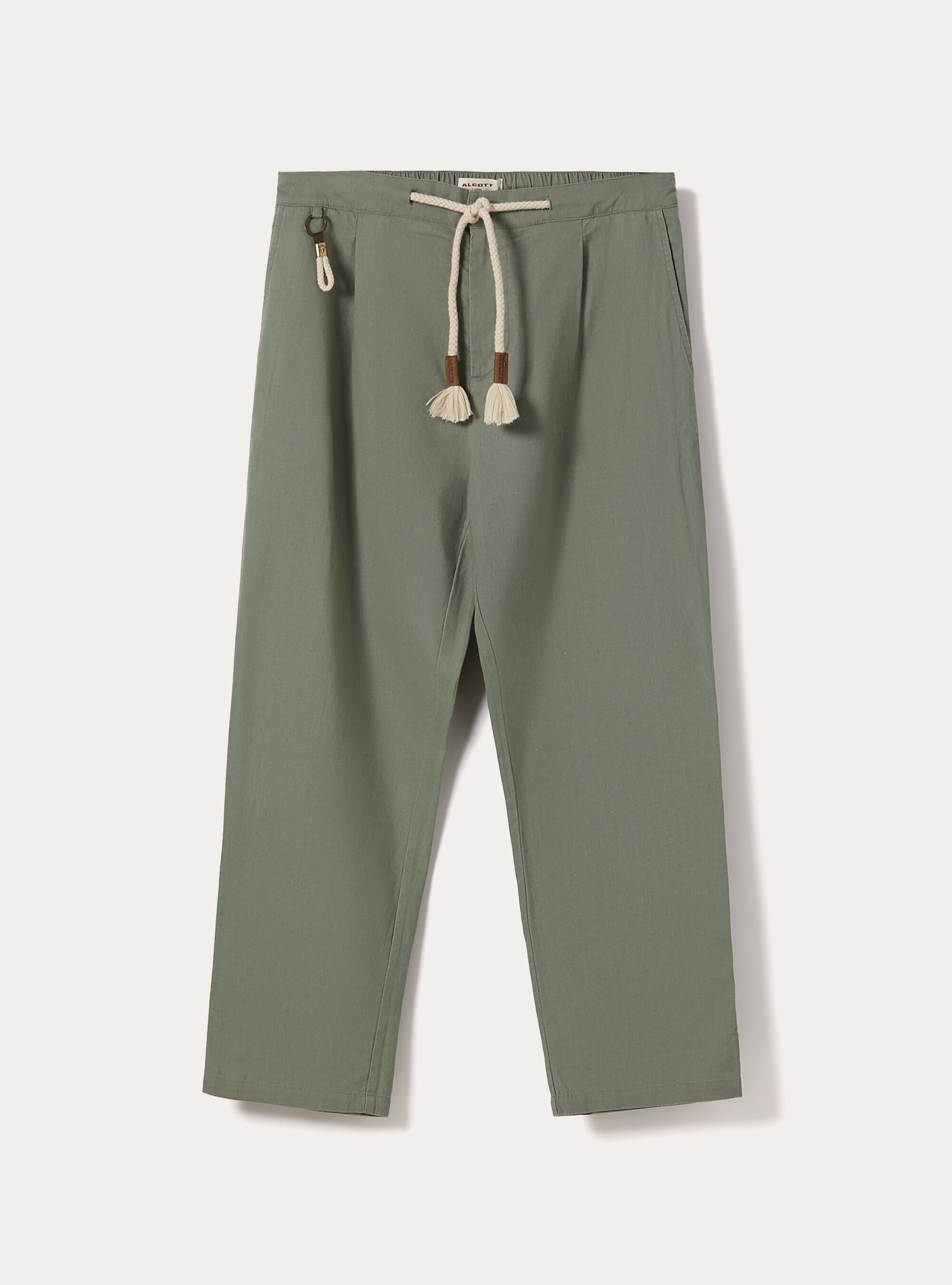 Pantaloni misto lino con coulisse, KY2 KAKY MEDIUM