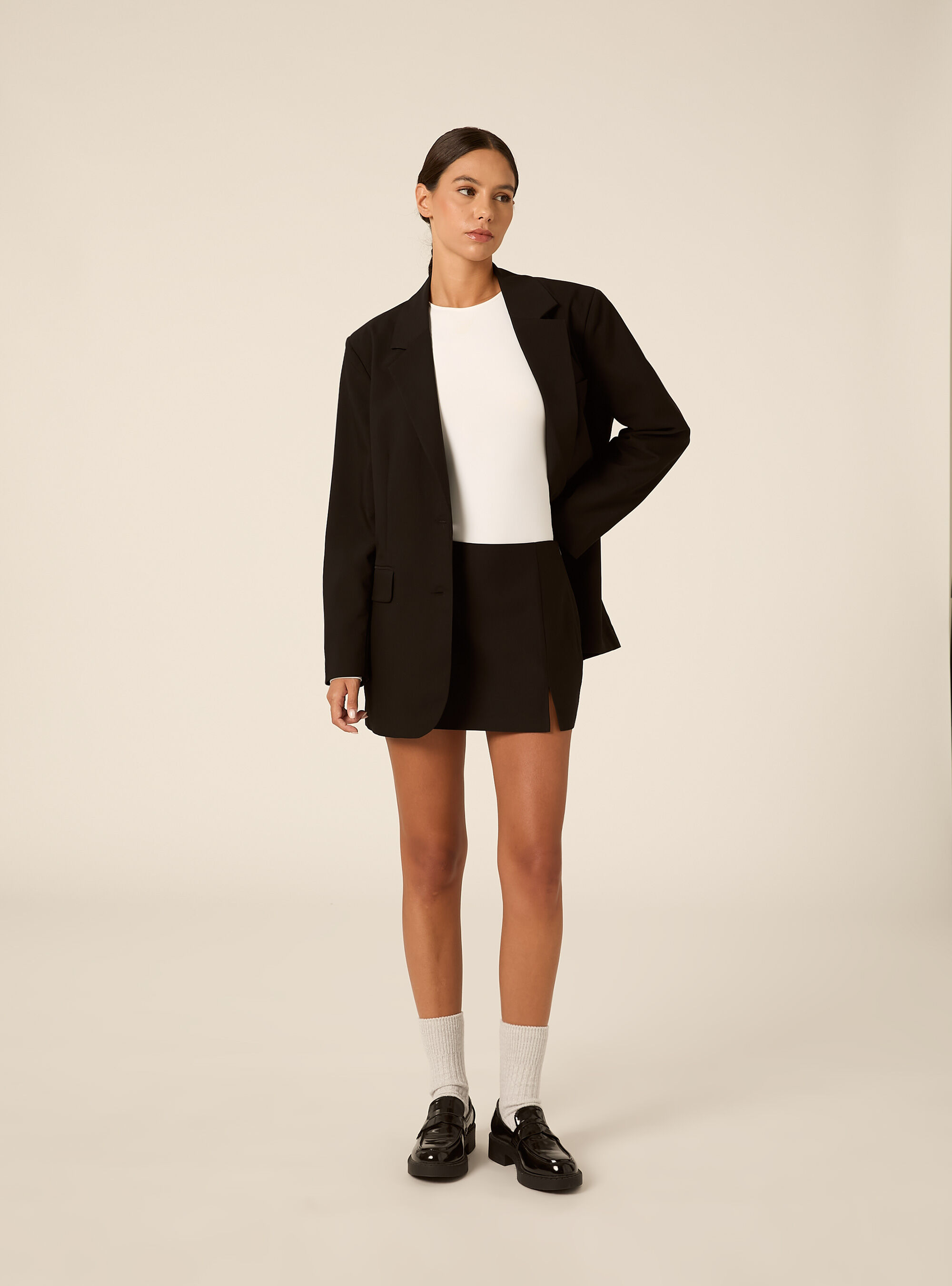 Skort mini tinta unita