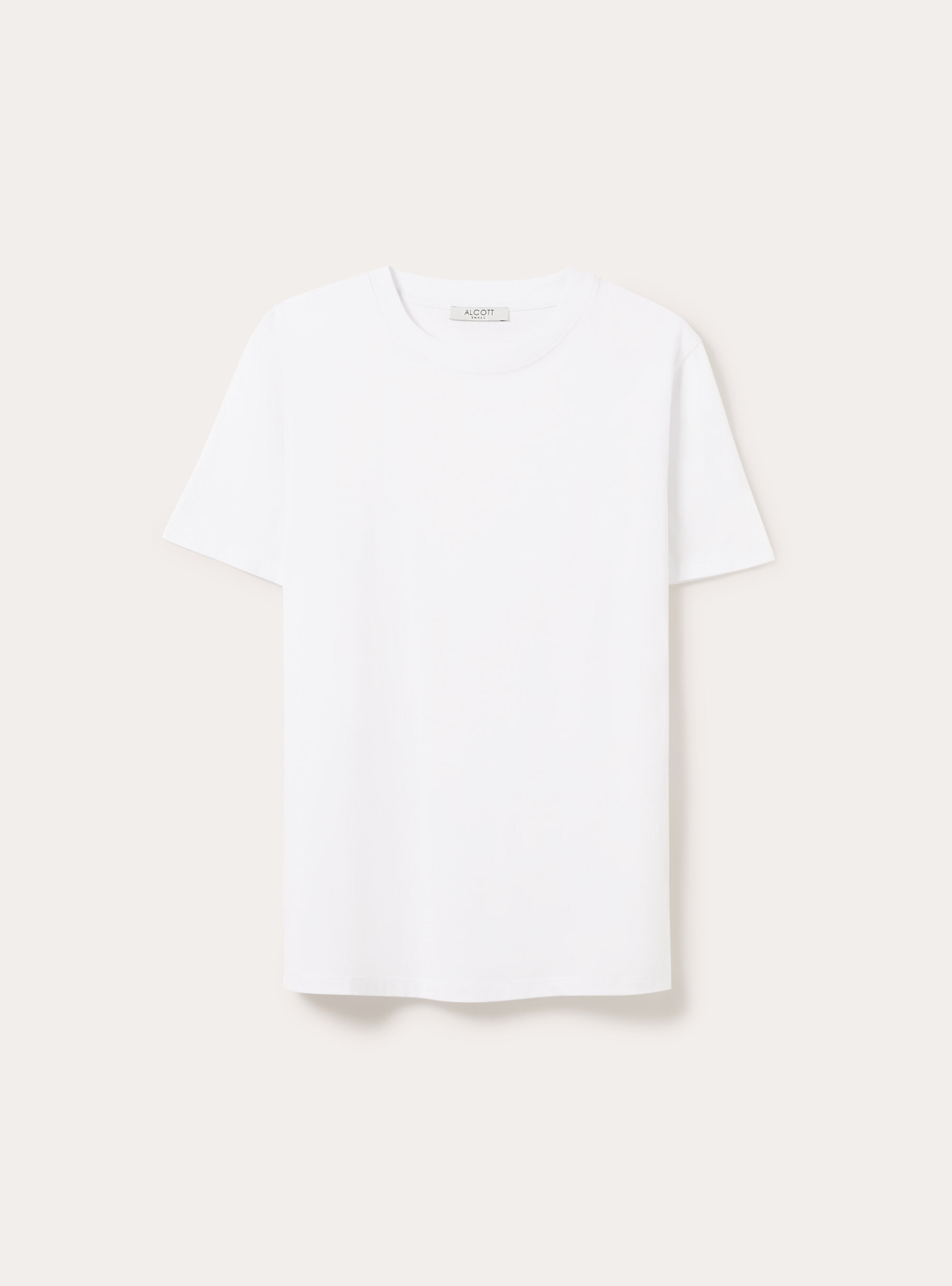 Cotton crew neck T-shirt, WH3 WHITE