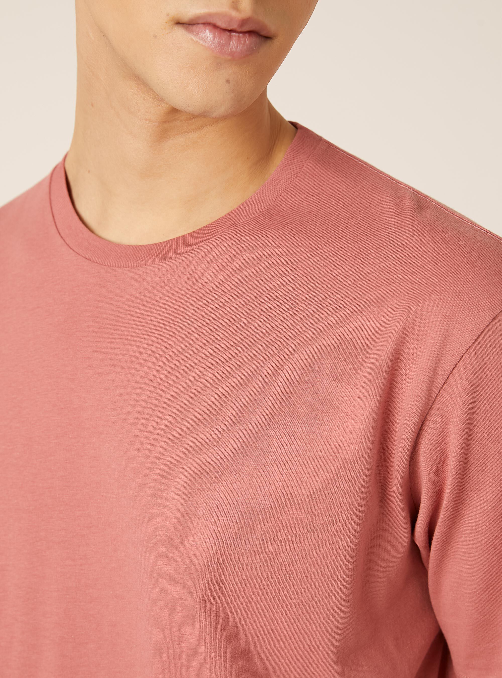 Maglietta girocollo basica, PK1 PINK DARK