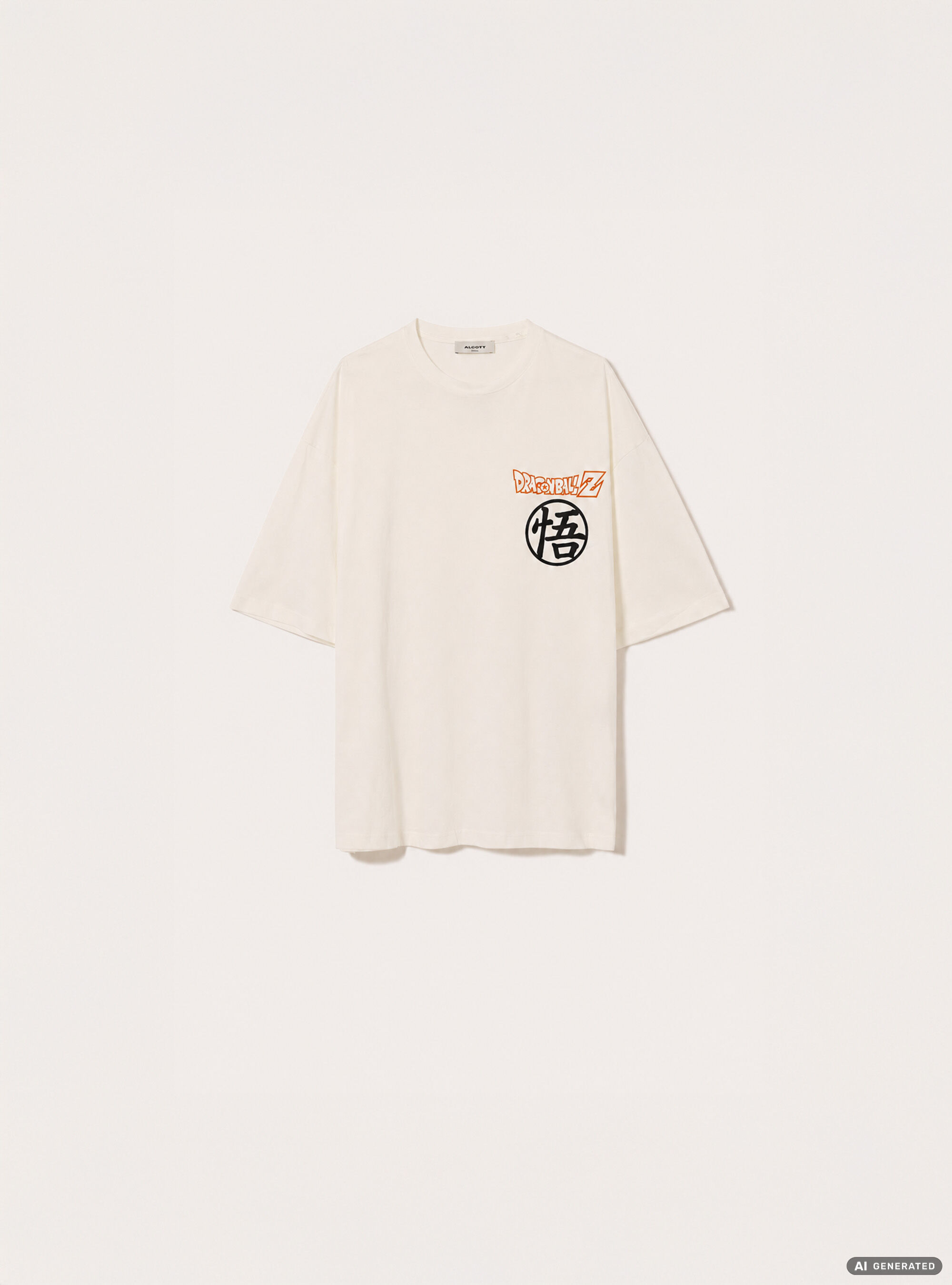 T-shirt dragonball z boxy fit, WH3 WHITE