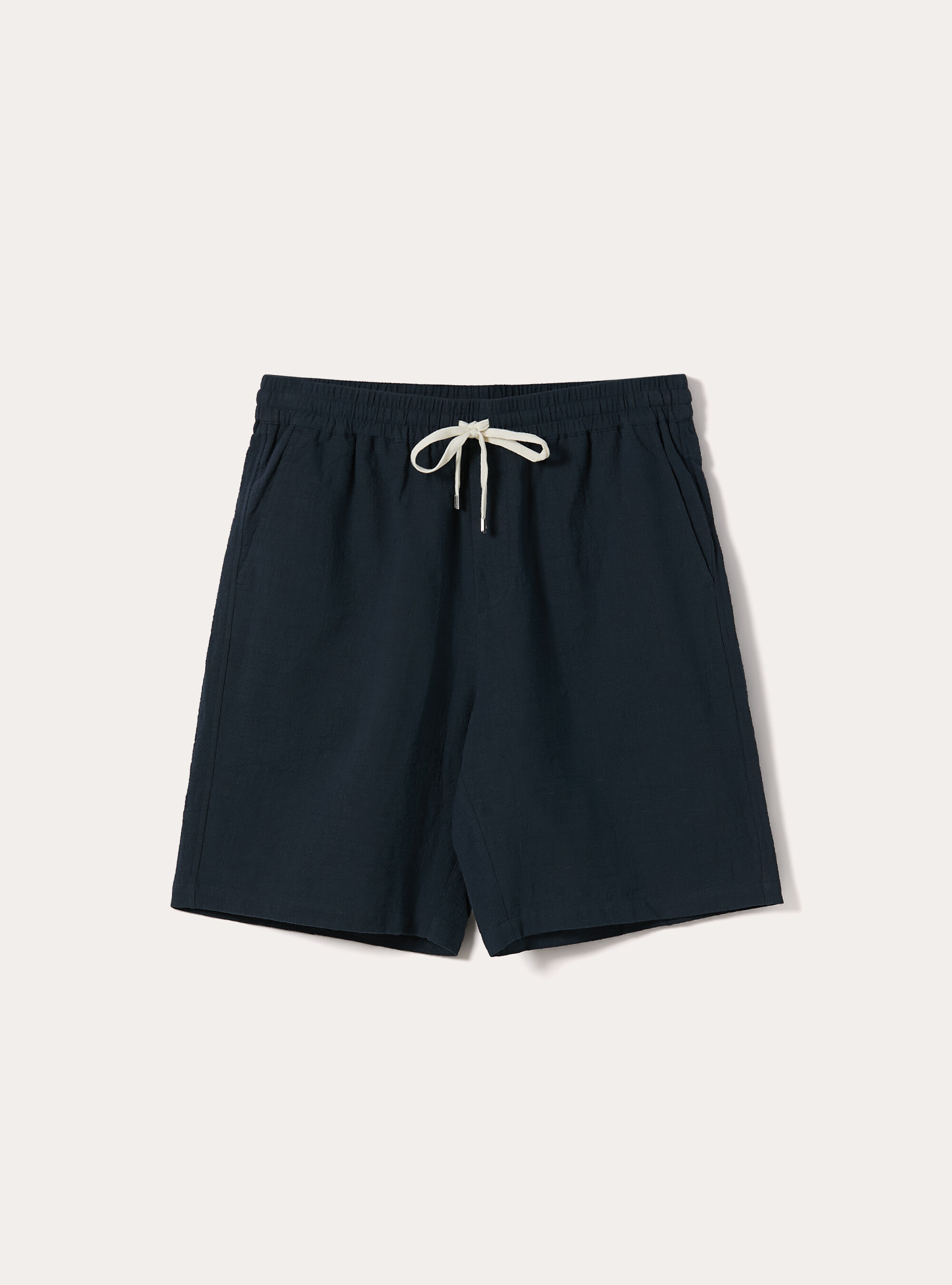 Bermuda in cotone con laccio in vita, NA2 NAVY MEDIUM