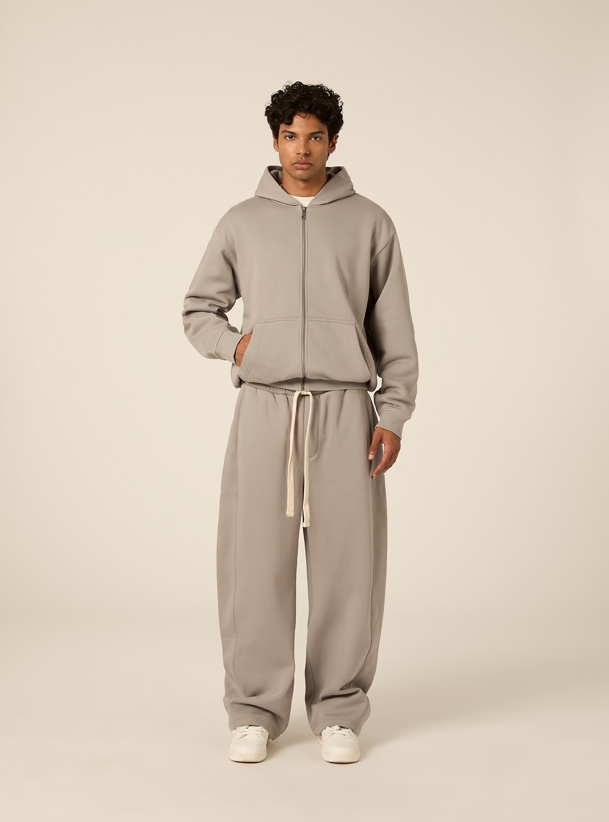 Cardigan basico boxy fit, GY2 GREY MEDIUM