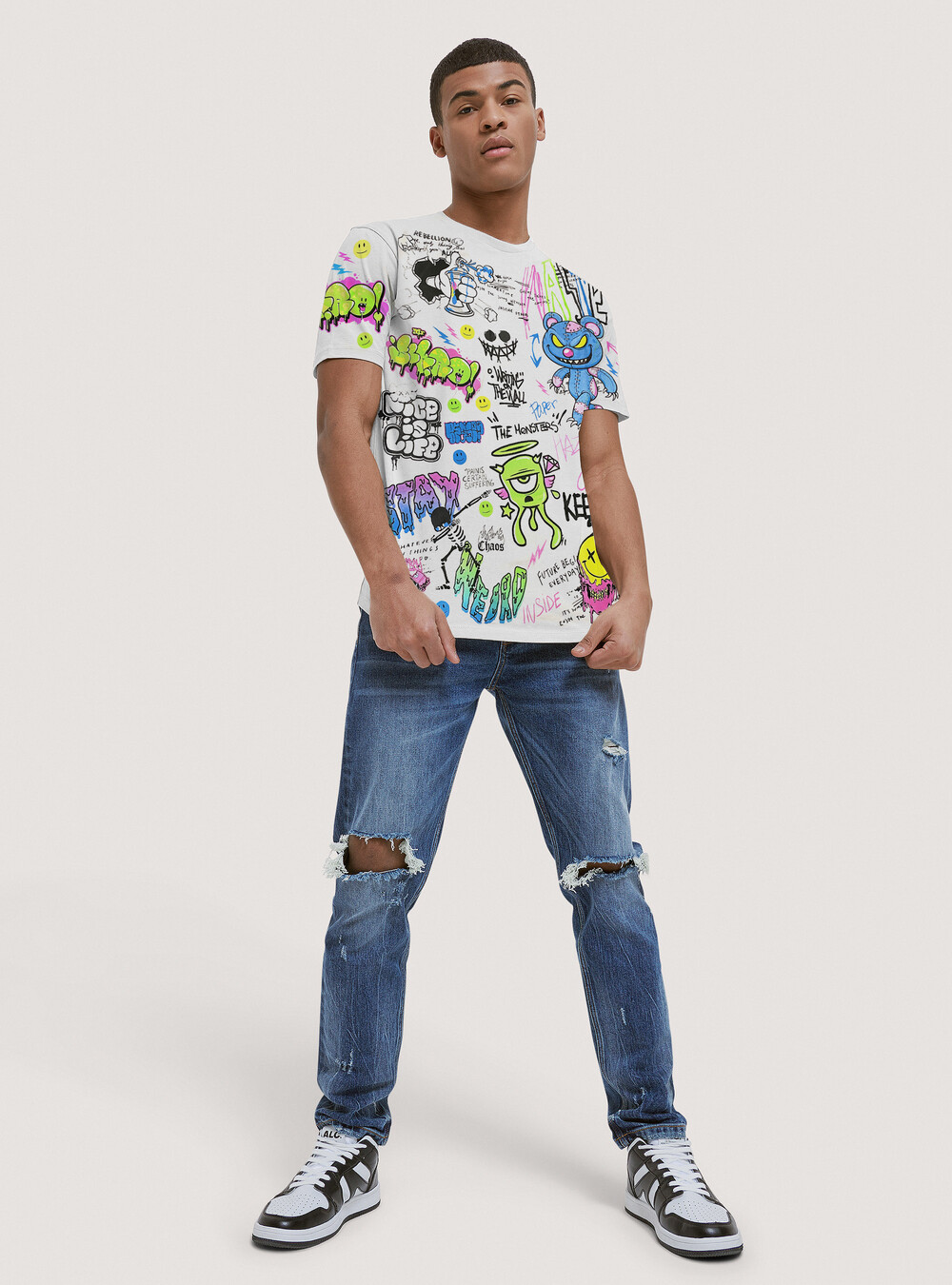 Smile Collection Alcott Magliette Alcott Uomo T-shirt With All